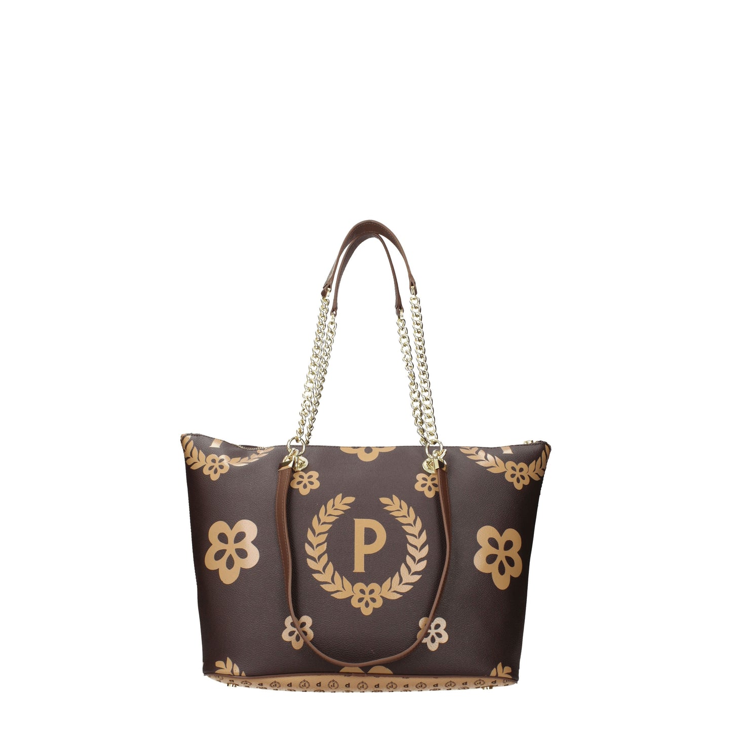 Pollini Shoulder Bags Women PVC Brown/Cream