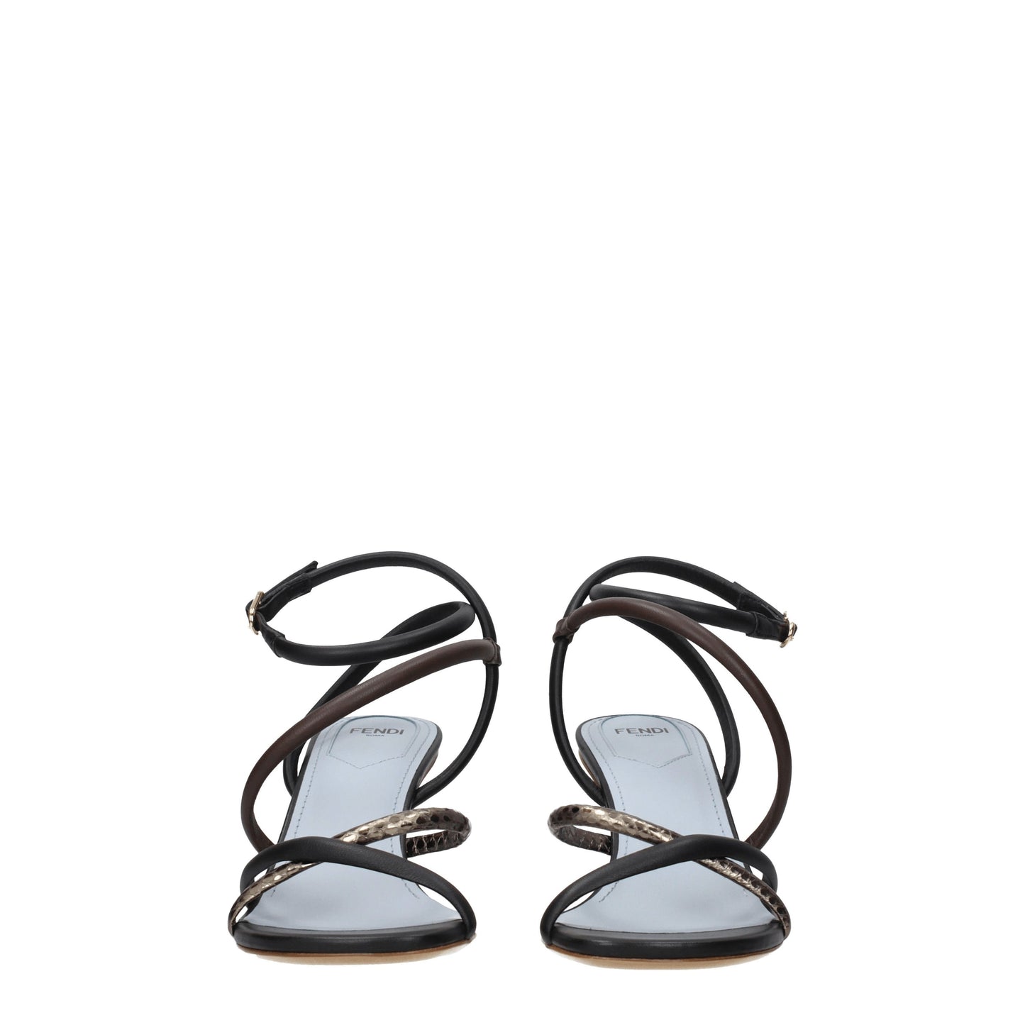 Fendi Women's Sandals in Leather Multicolor