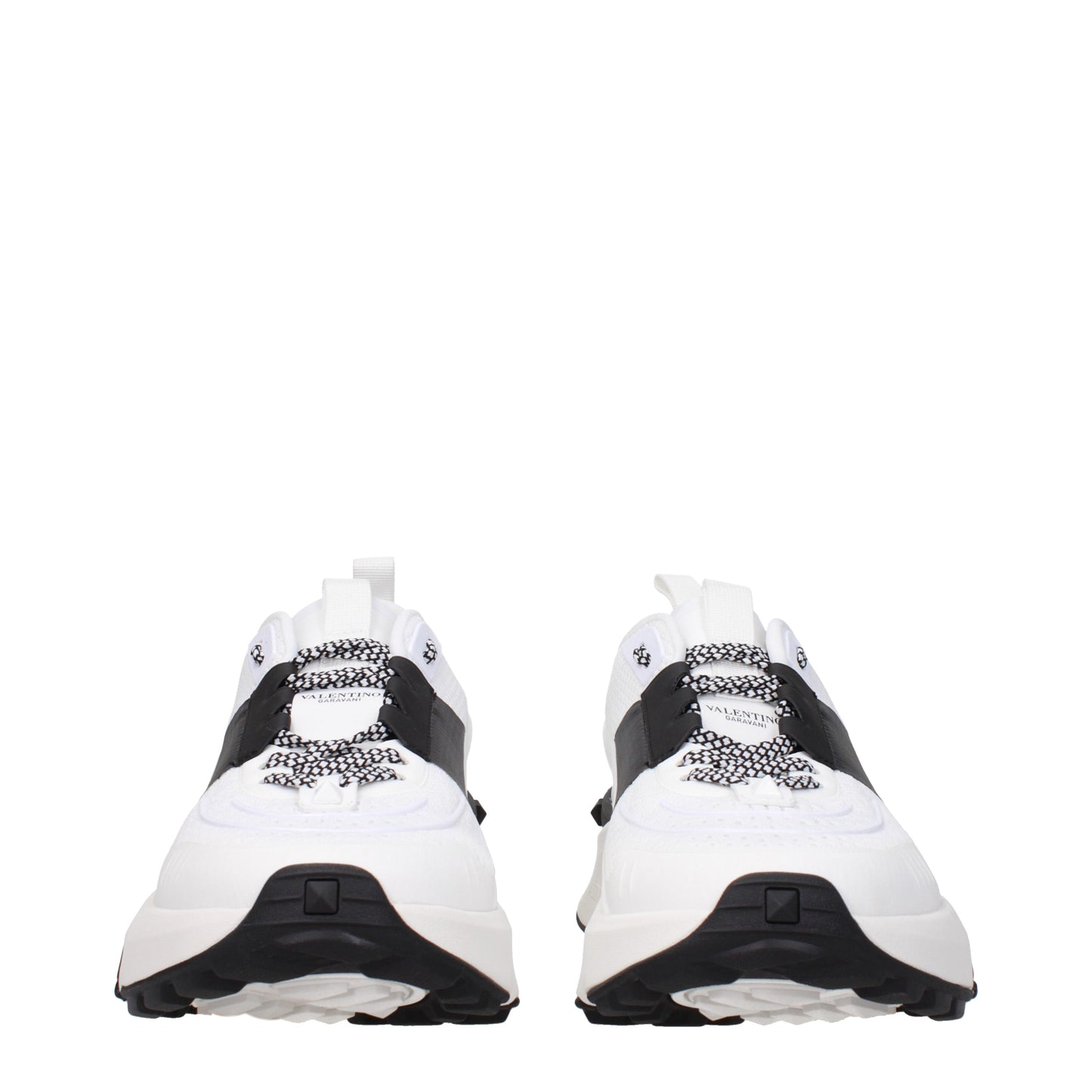 Valentino Garavani Men's Sneakers in Fabric  White/Black