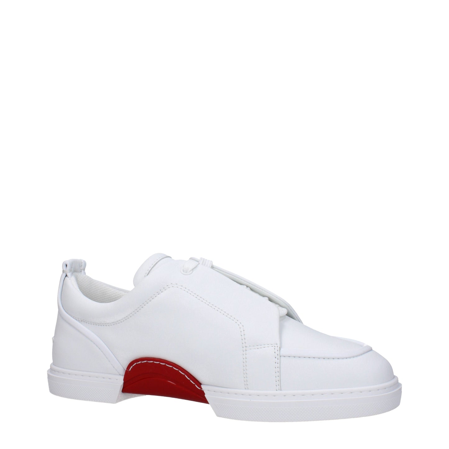 Louboutin Men's Sneakers in Leather White