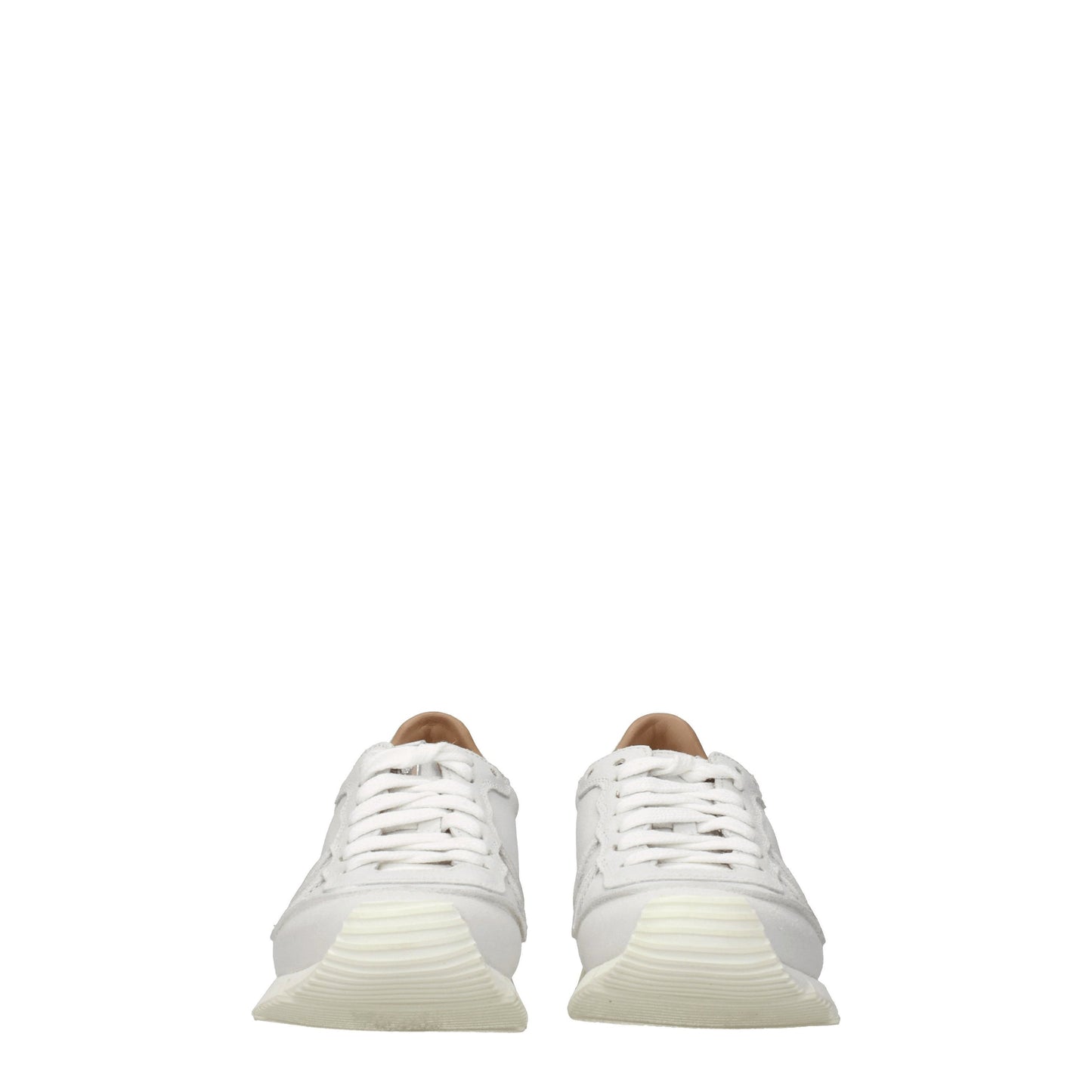 Buttero Women's Sneakers in Suede White/Off White