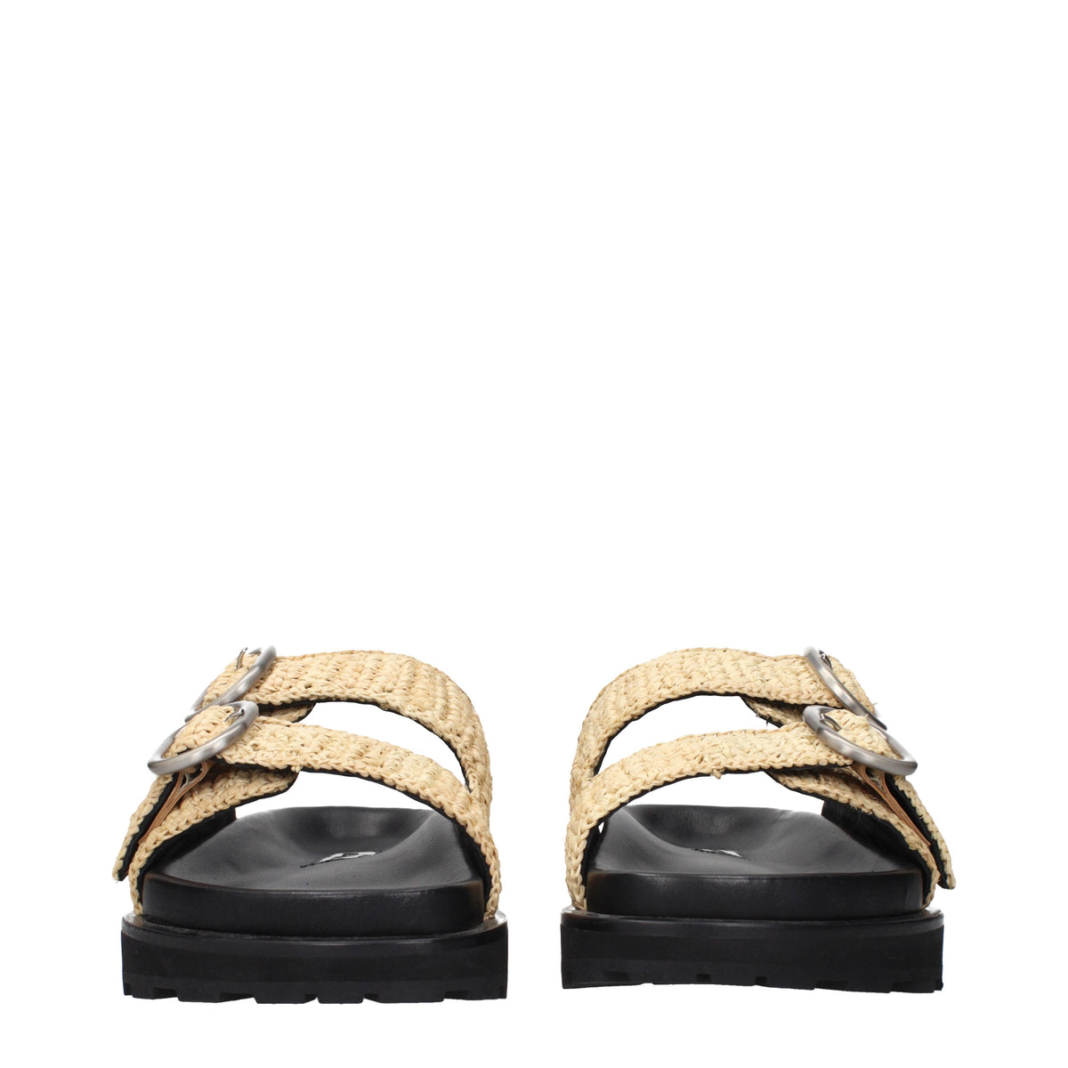Jil Sander Slippers and Clogs Women Raffia Beige/Natural