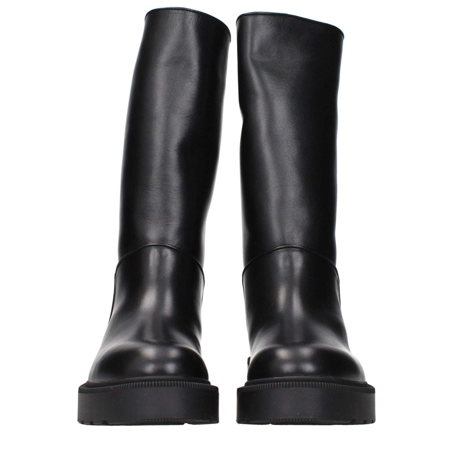 The Row Boots Women Leather Black