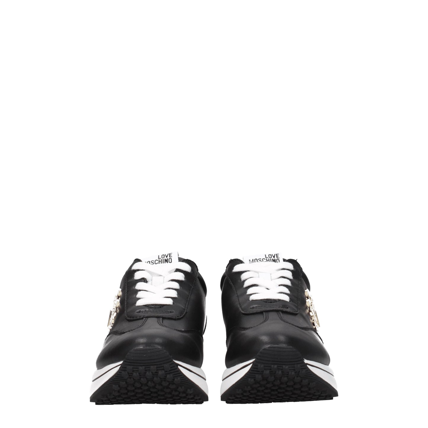 Love Moschino Women's Sneakers in Leather Black/White