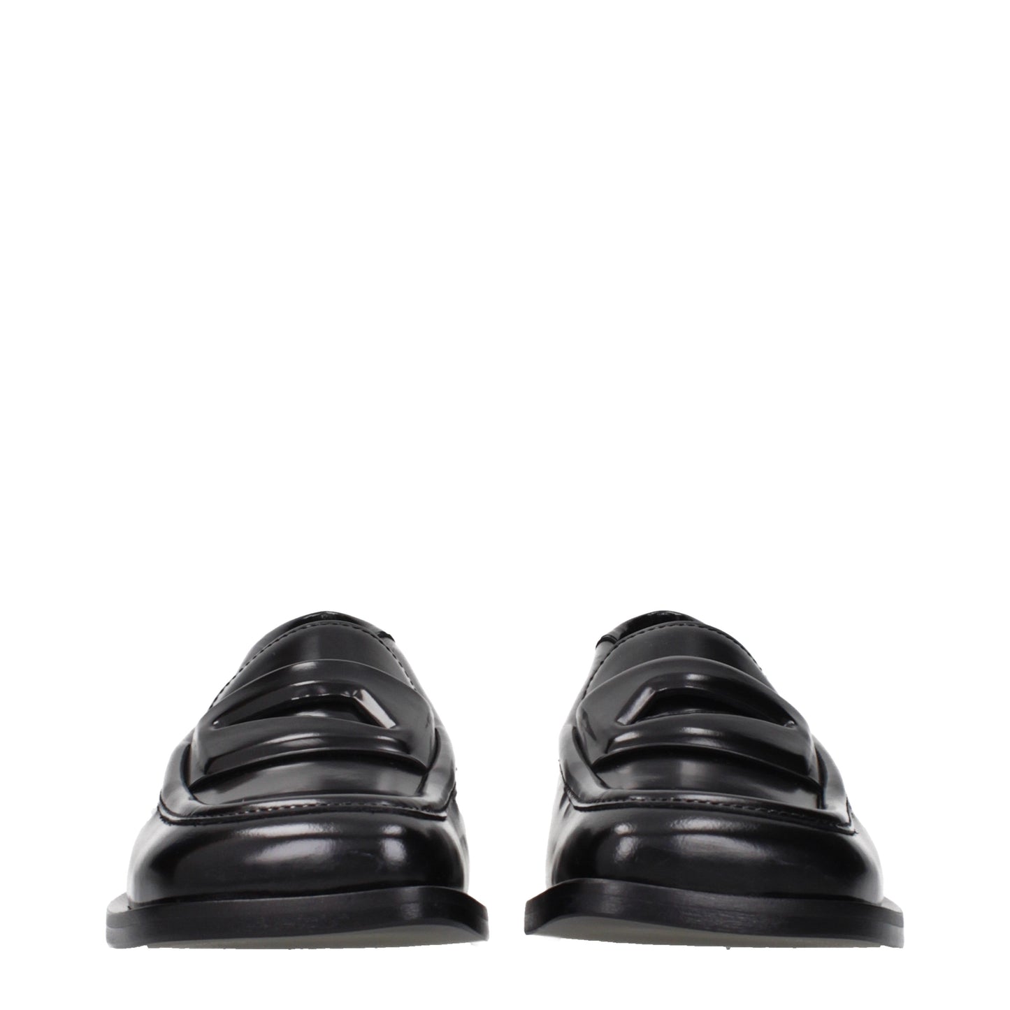 The Attico Loafers Women Leather Black