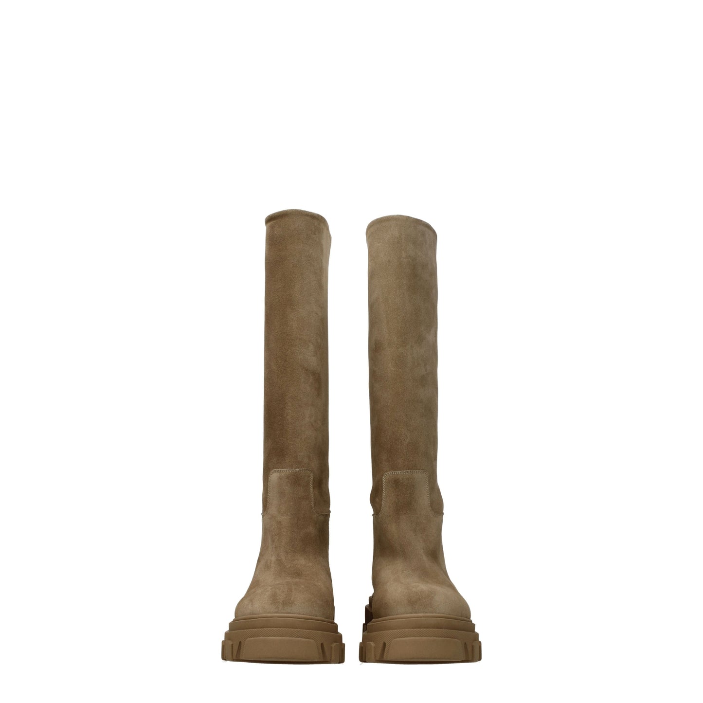Gia Borghini Women's Boots in Suede Beige/Sand