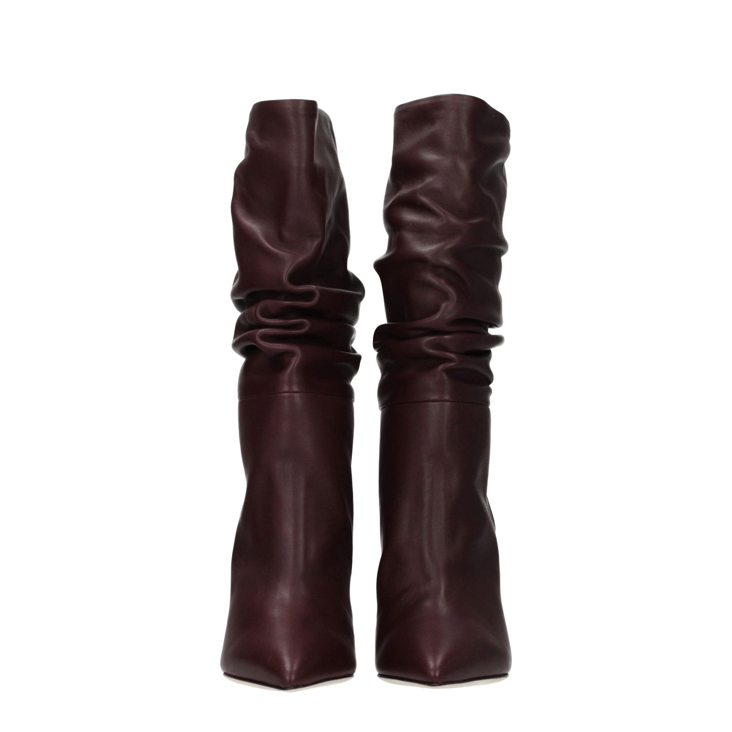 Paris Texas Women's Boots in Leather Red/Marsala