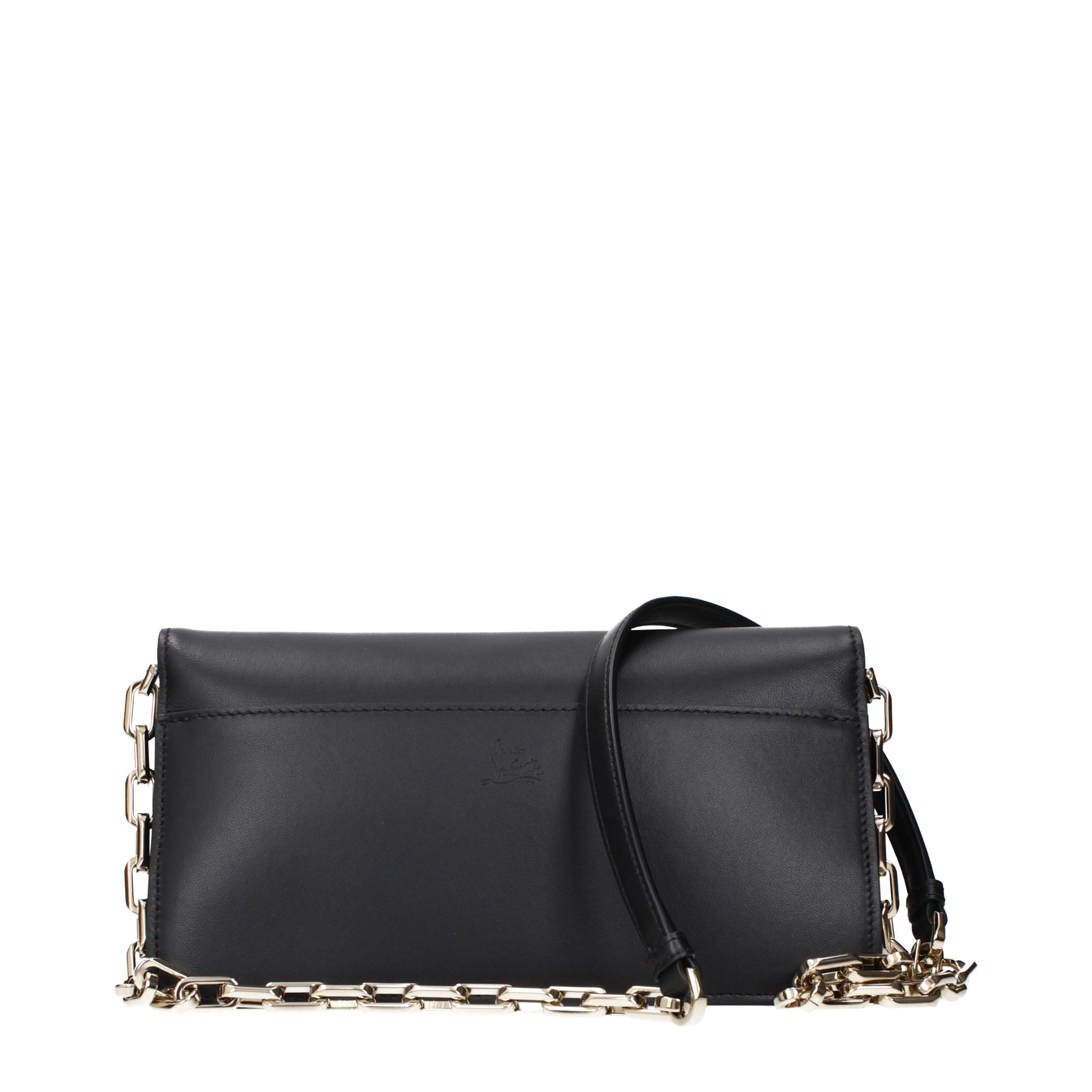 Louboutin Crossbody Bags Women Leather Black