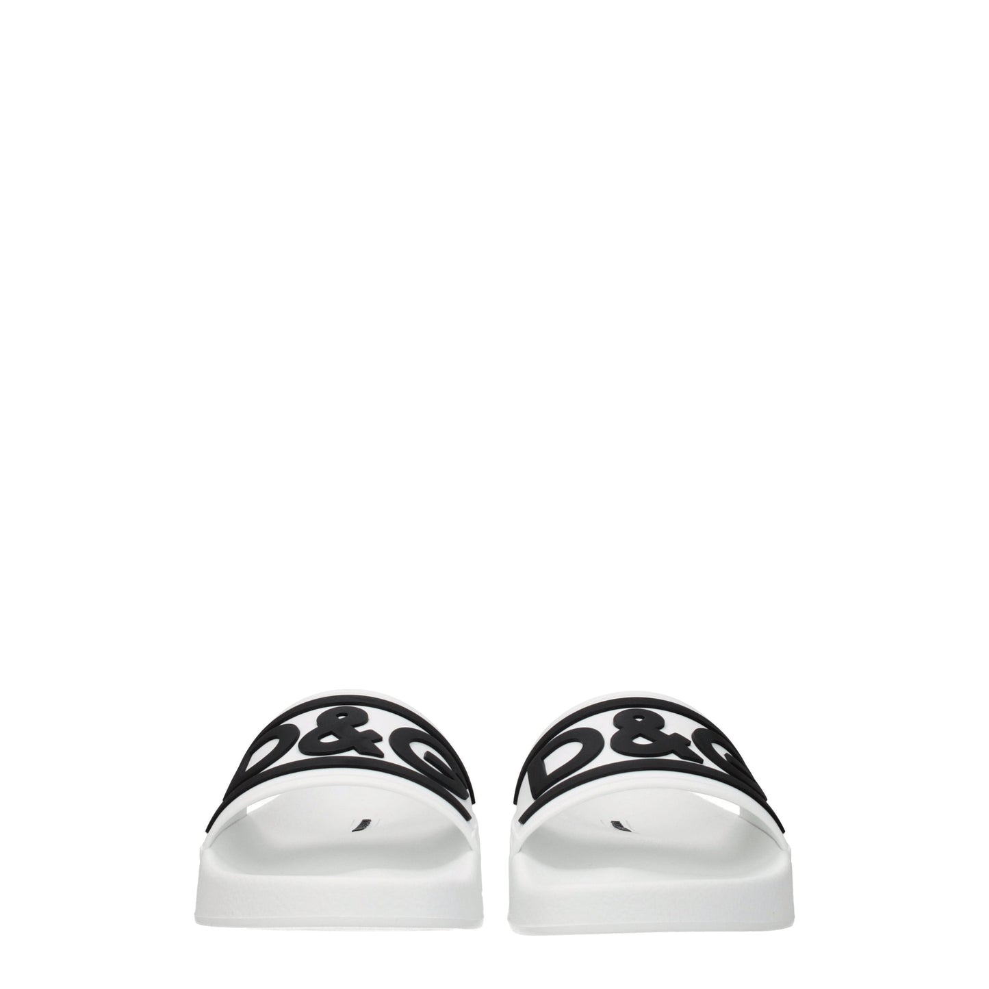 Dolce&Gabbana Women's Sandals & Slippers in Rubber White/Black