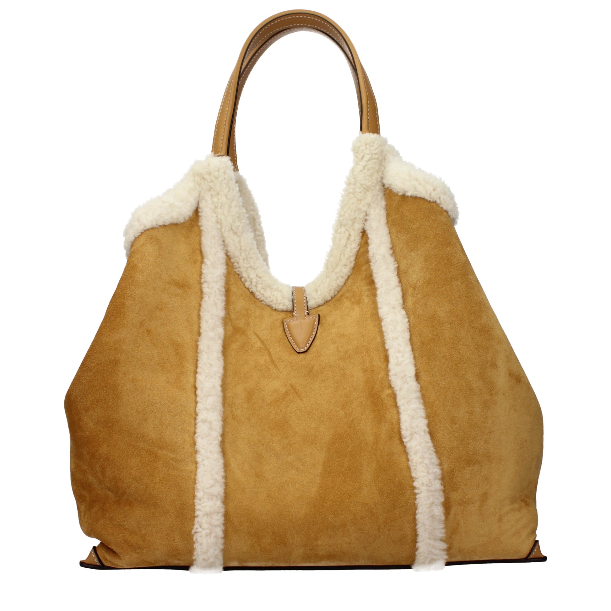 Tod's Shoulder Bags Women Suede Brown