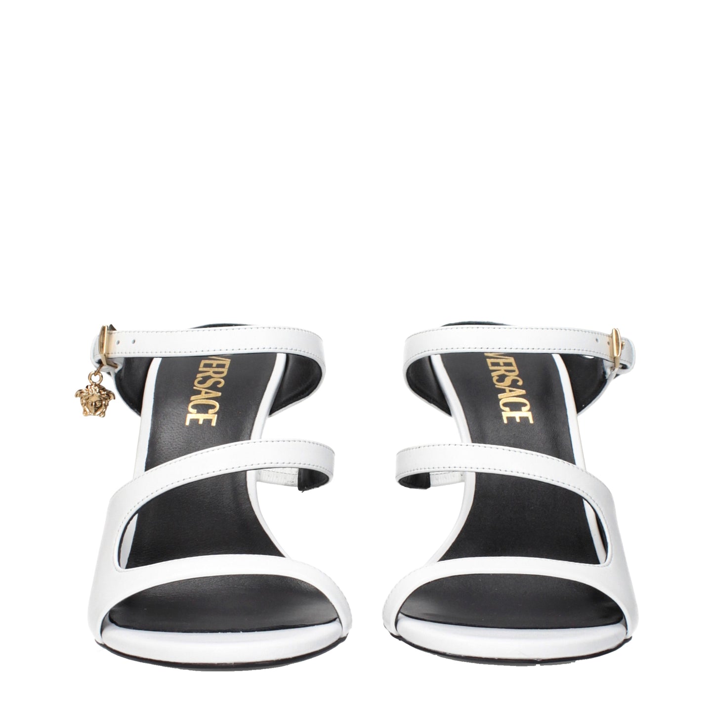 Versace Sandals Women Leather White
