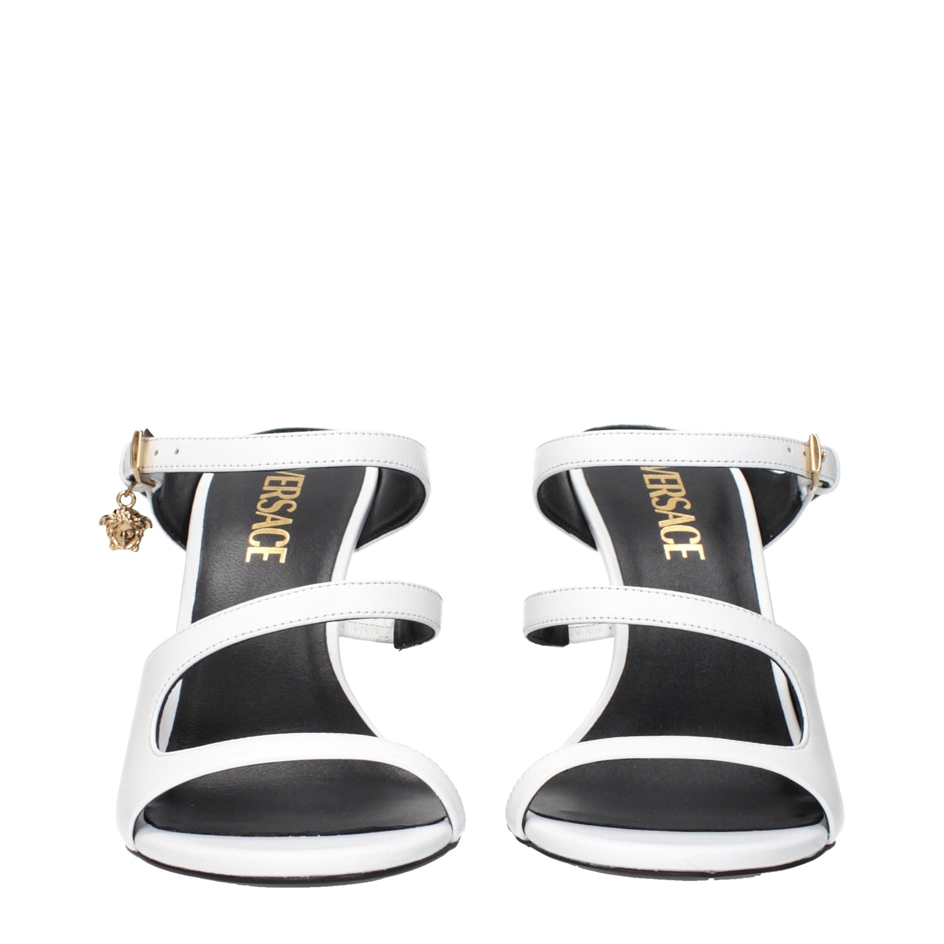 Versace Sandals Women Leather White