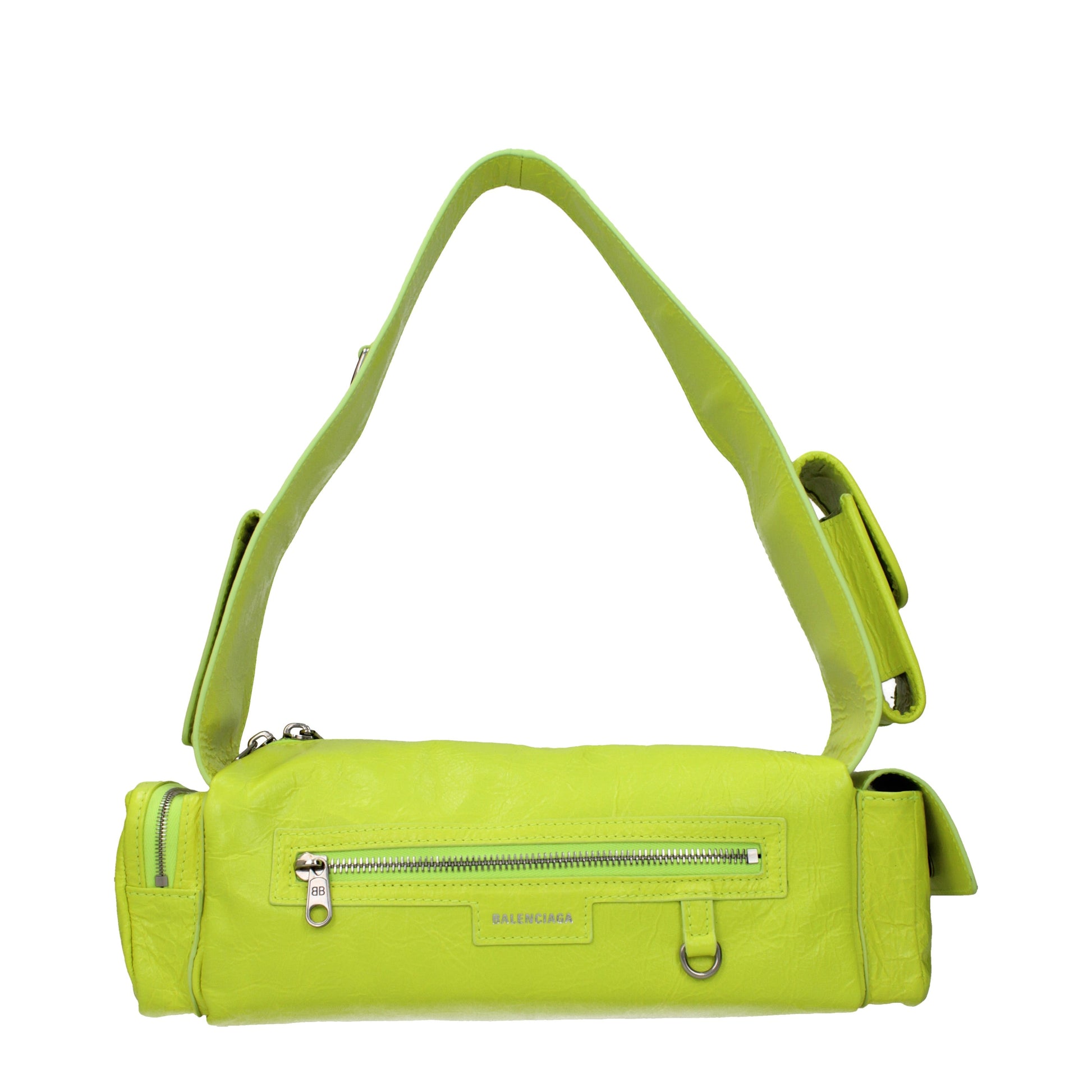 Balenciaga Shoulder Bags Women Leather Yellow/Fluo Yellow