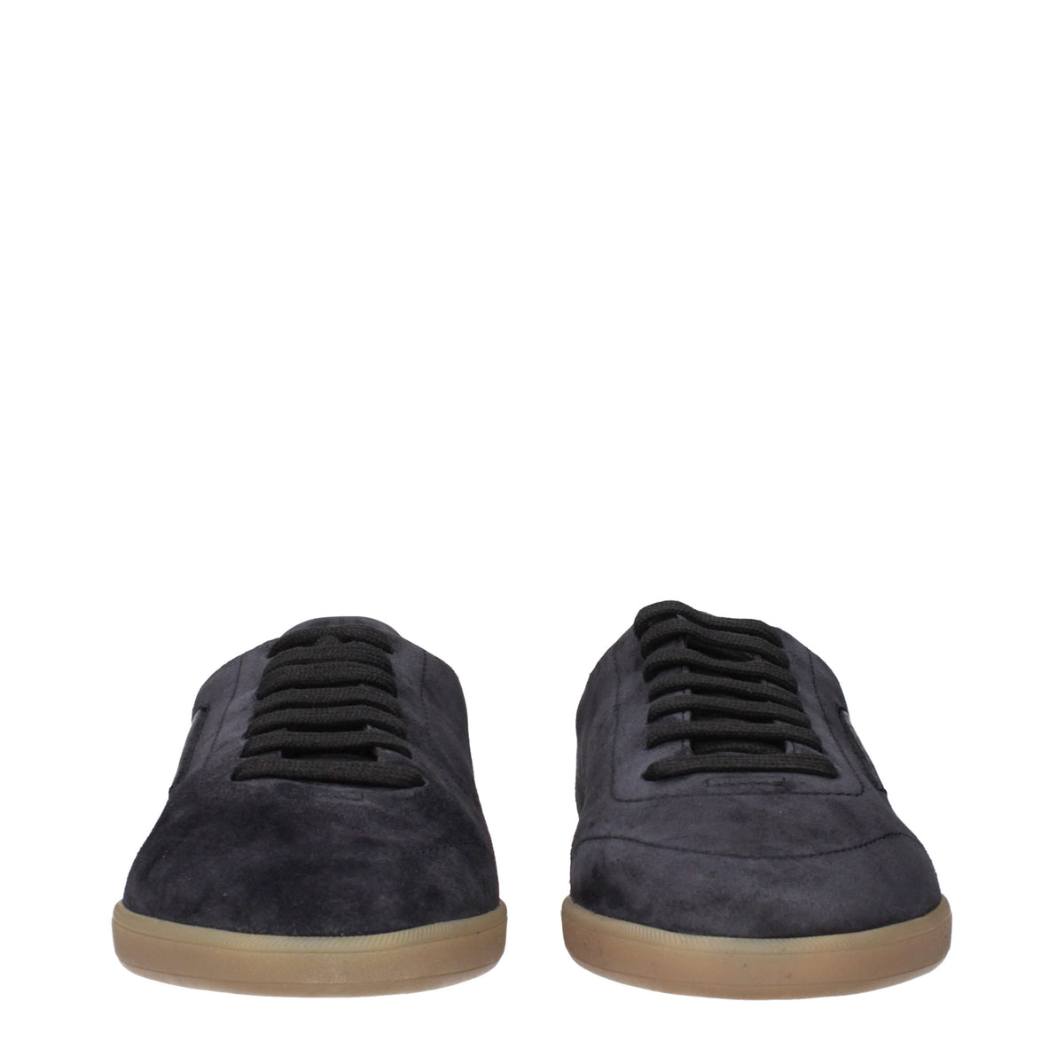Zegna Sneakers Men Suede Blue/Dark Navy
