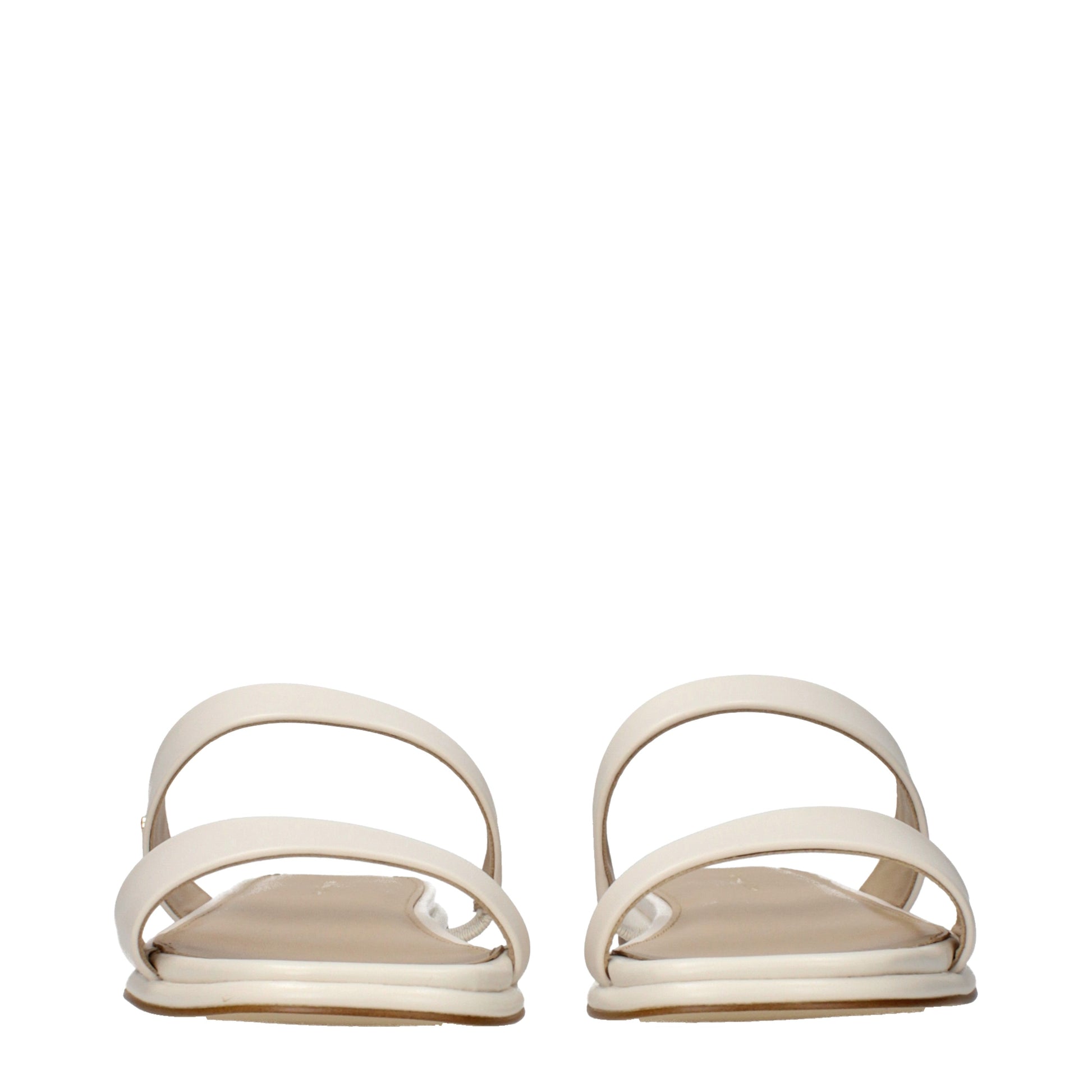 Michael Kors Women's Slippers and Clogs Leather Cream