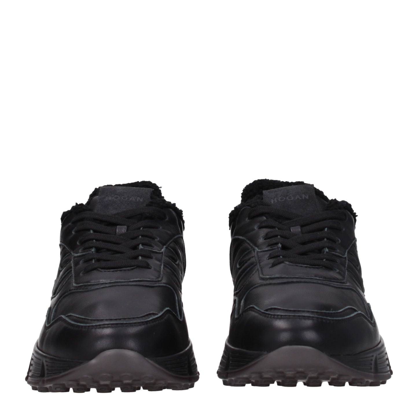 Hogan Men's Sneakers in Leather Black