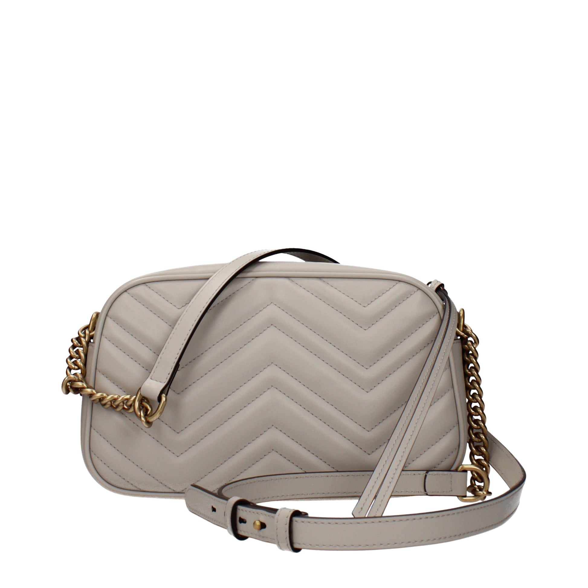 Gucci Crossbody Bags Women Leather Gray/Light Grey