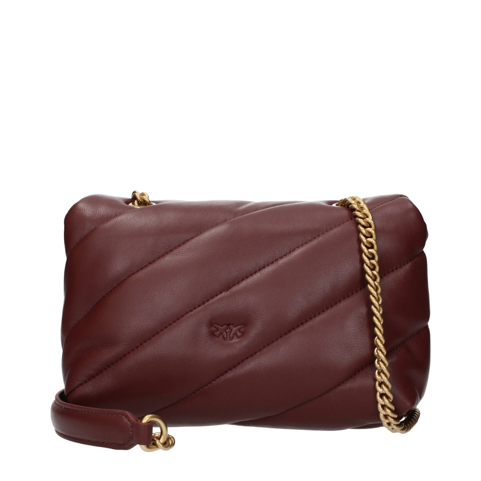 Pinko Shoulder Bags Women Leather Red/Burgundy