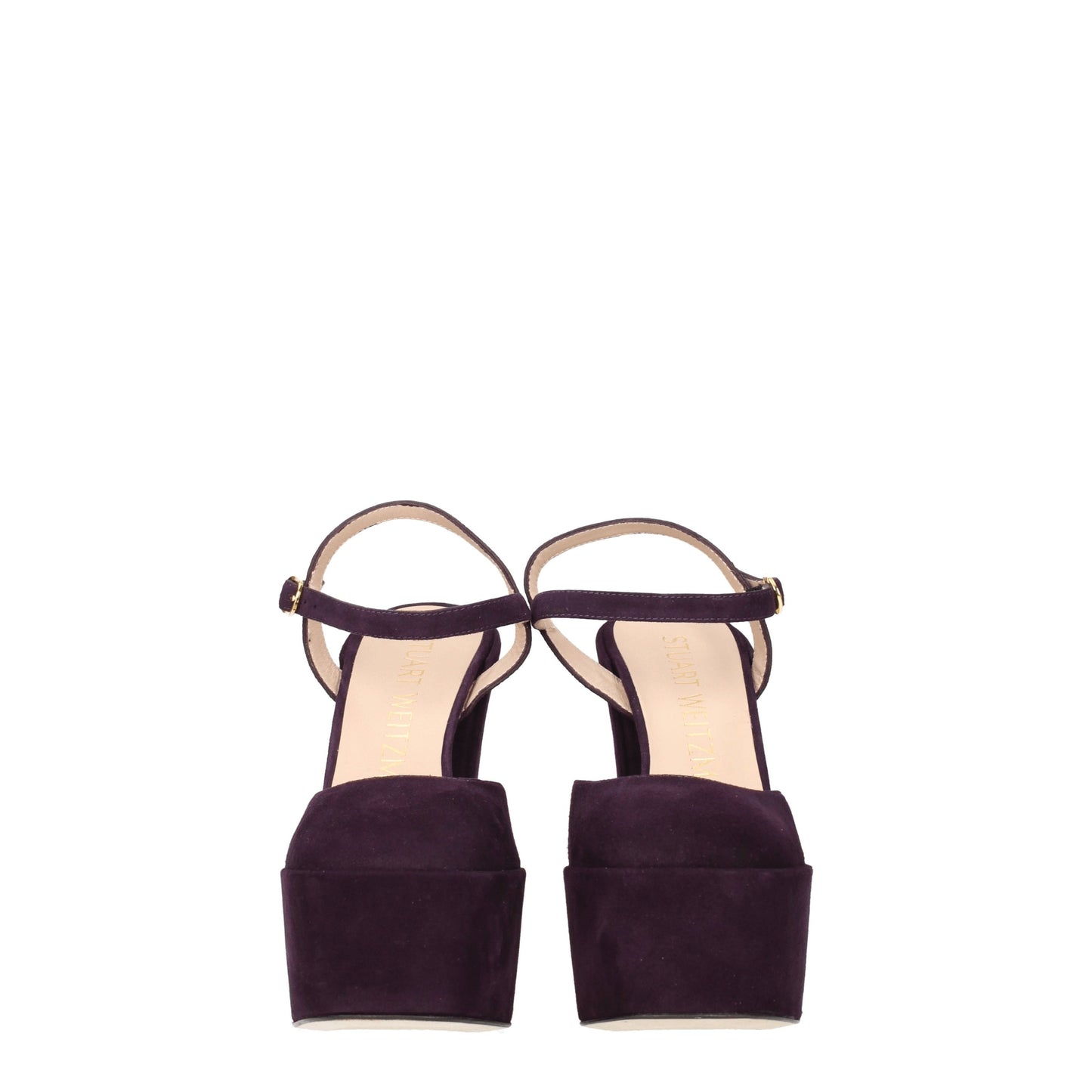 Stuart Weitzman Women's Sandals in Suede Violet/Aubergine