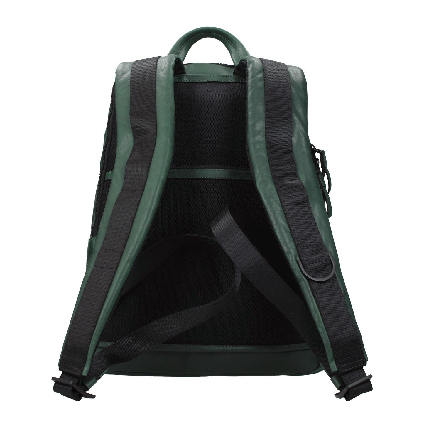 Piquadro Backpacks and Bumbags Men Leather Green/Bottle Green