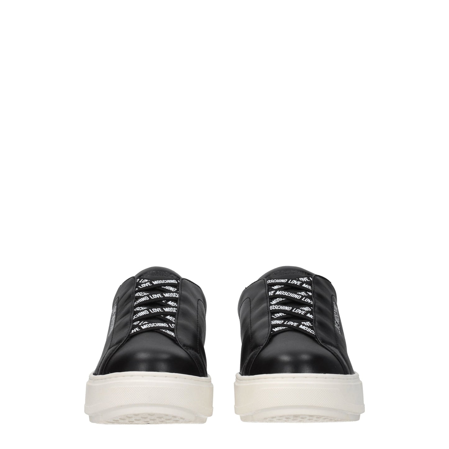 Love Moschino Women's Sneakers in Leather Black