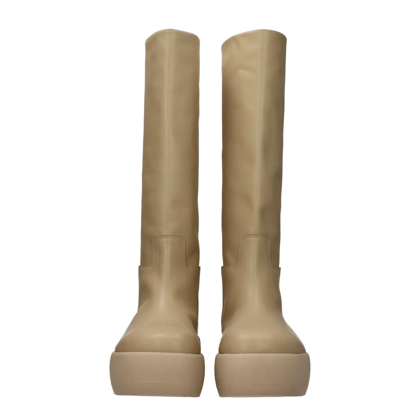 Gia Borghini Women's Boots in Leather Beige/Oat Milk