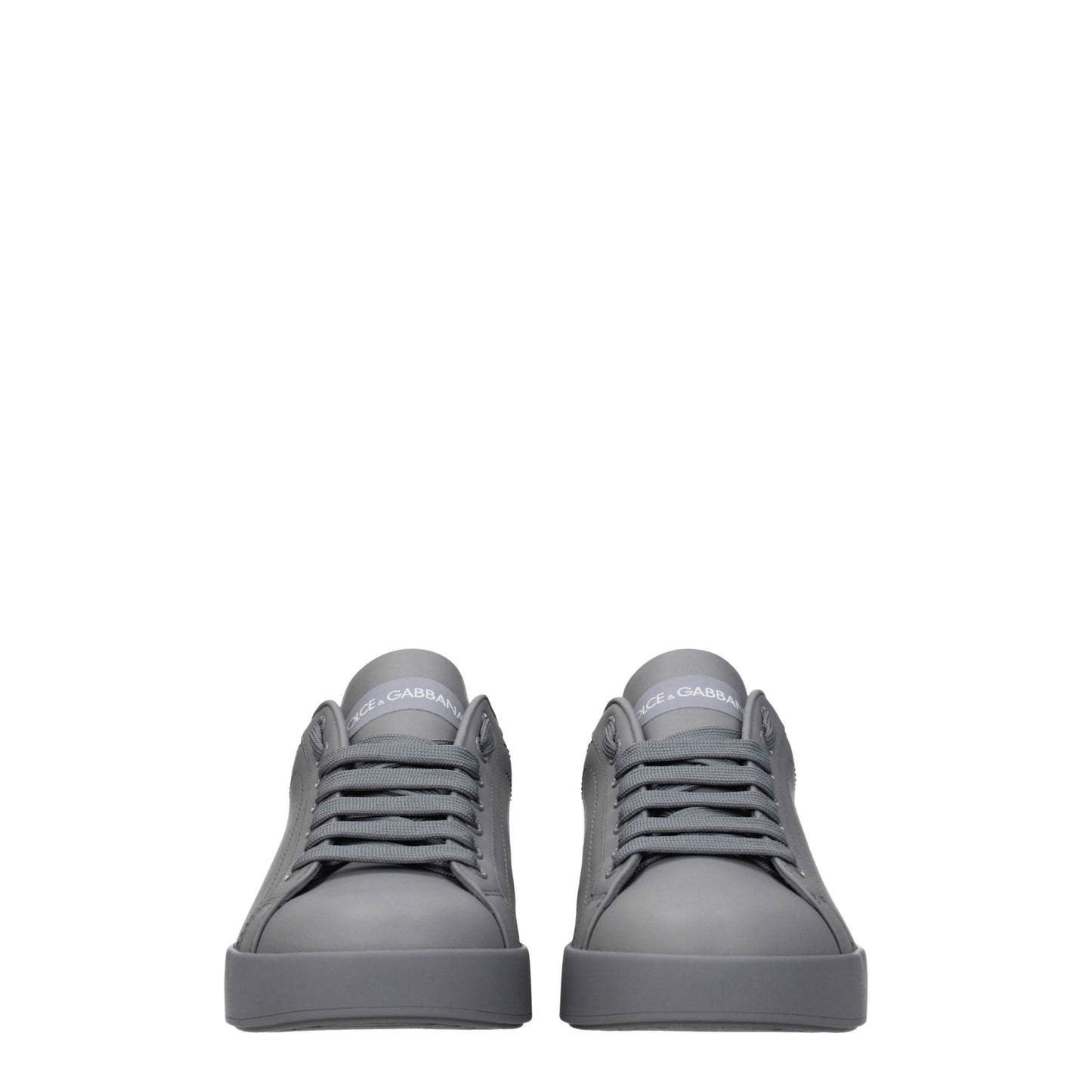 Dolce&Gabbana Men's Sneakers in Leather Gray/Anthracite