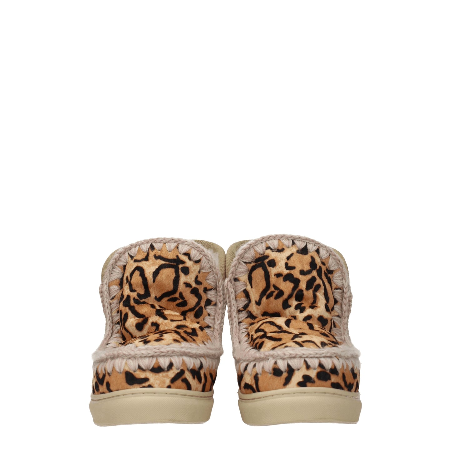 Mou Women's Boots in Pony Skin Beige/Leopard