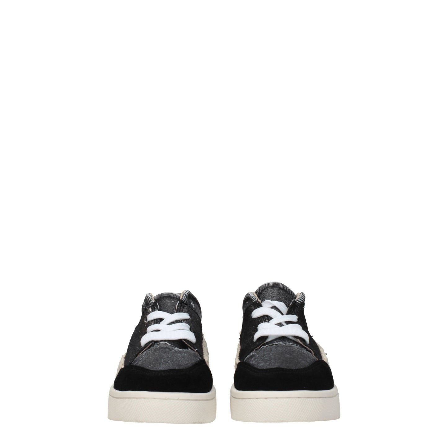 Mou Women's Sneakers in Suede Gray/Black