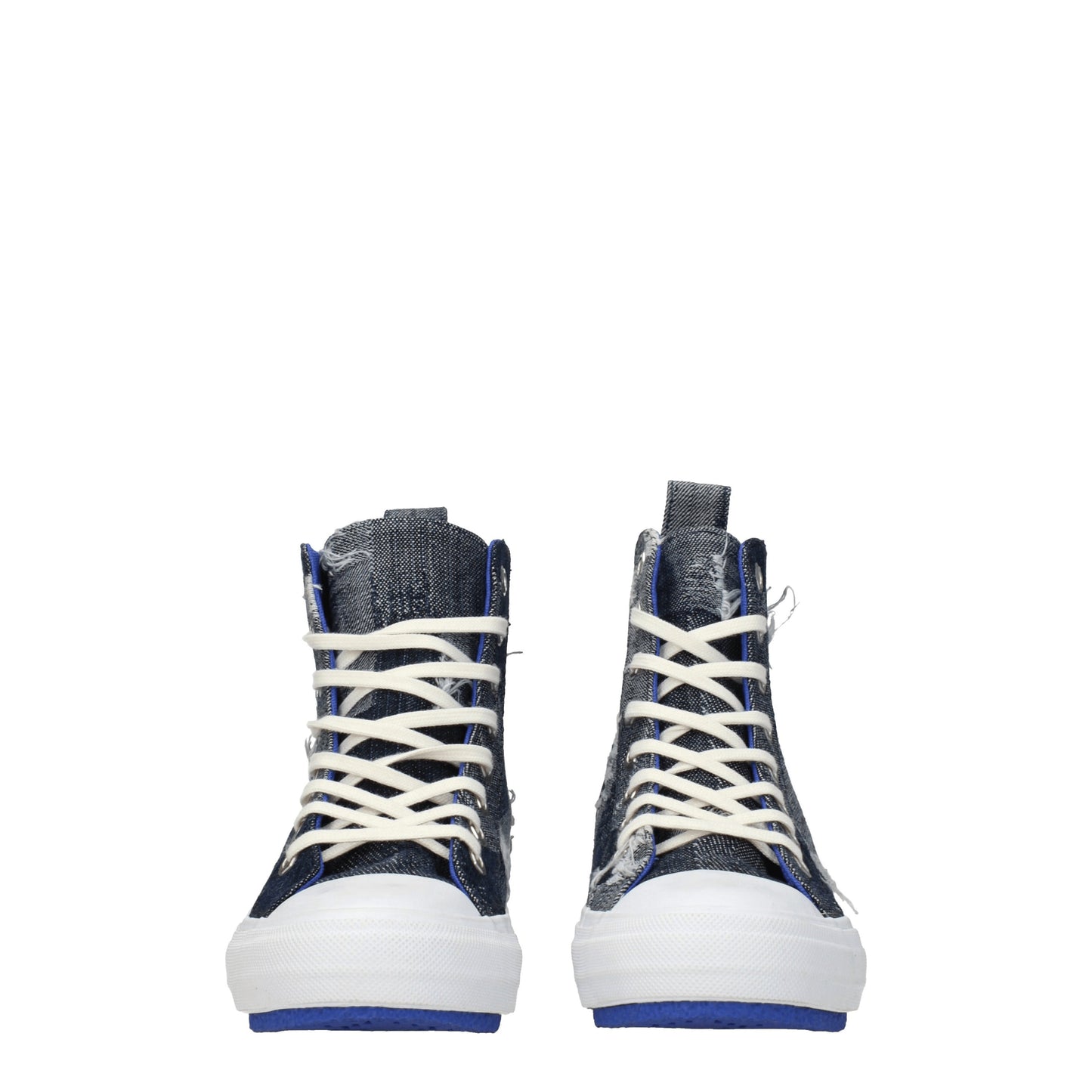 Marcelo Burlon Men's Sneakers in Fabric  Blue/Denim