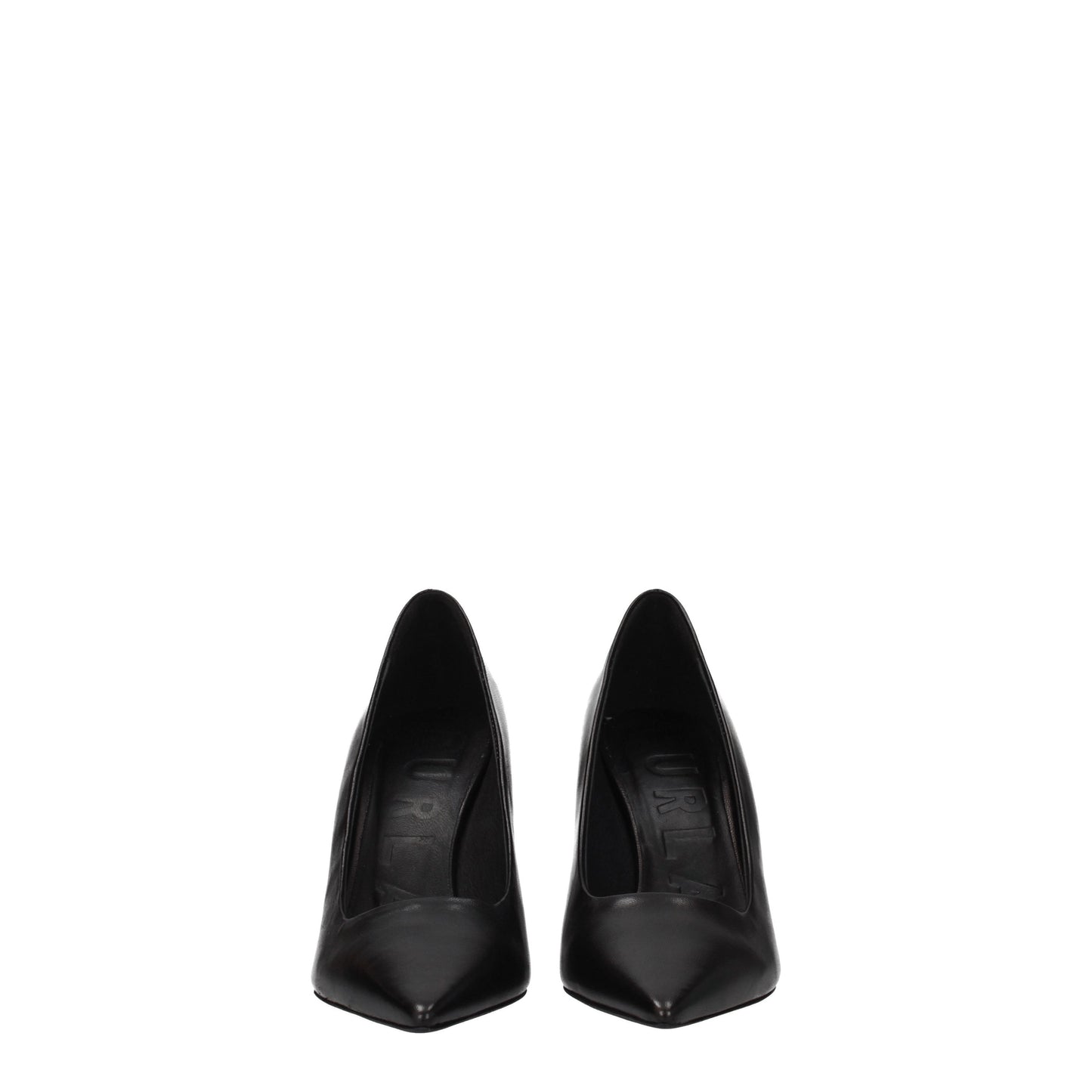 Furla Women's Pumps in Leather Black/Silver