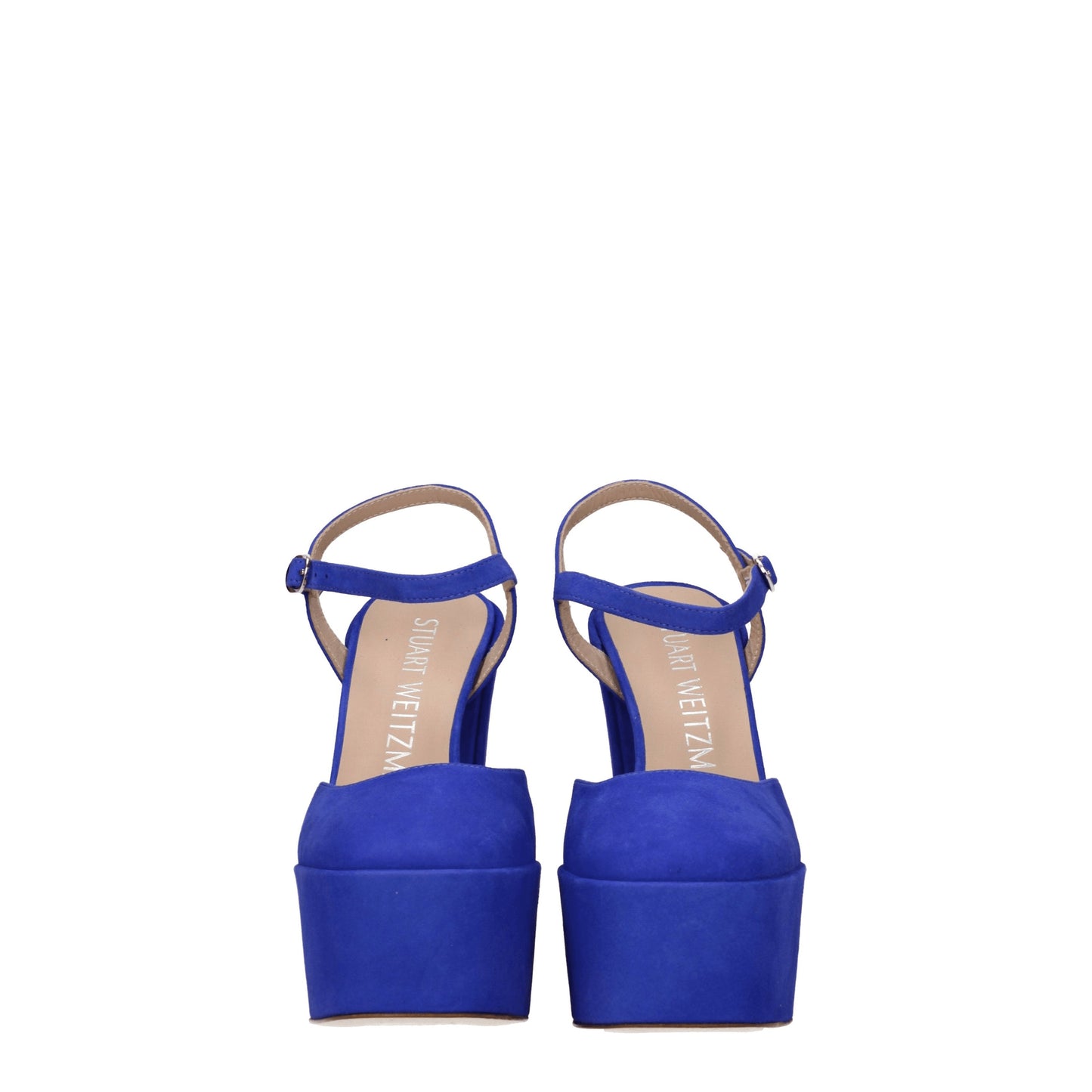 Stuart Weitzman Women's Sandals in Suede Blue/Juniper