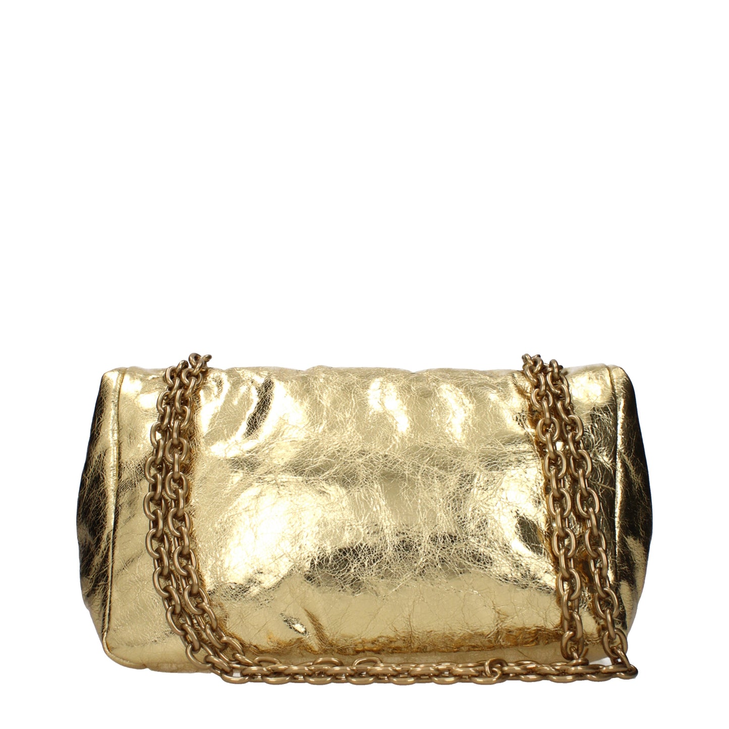 Balenciaga Shoulder Bags Women Leather Gold