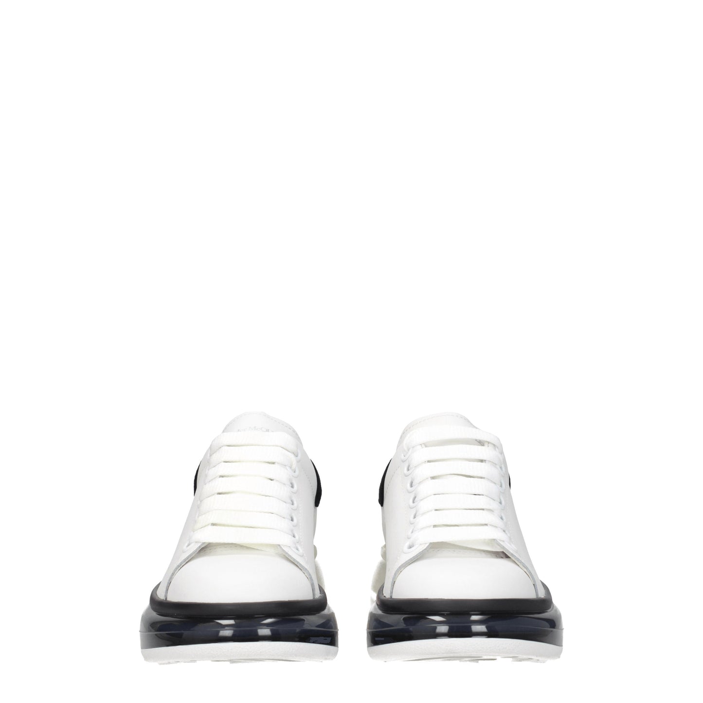 Alexander McQueen Women's Sneakers in Leather White/Black