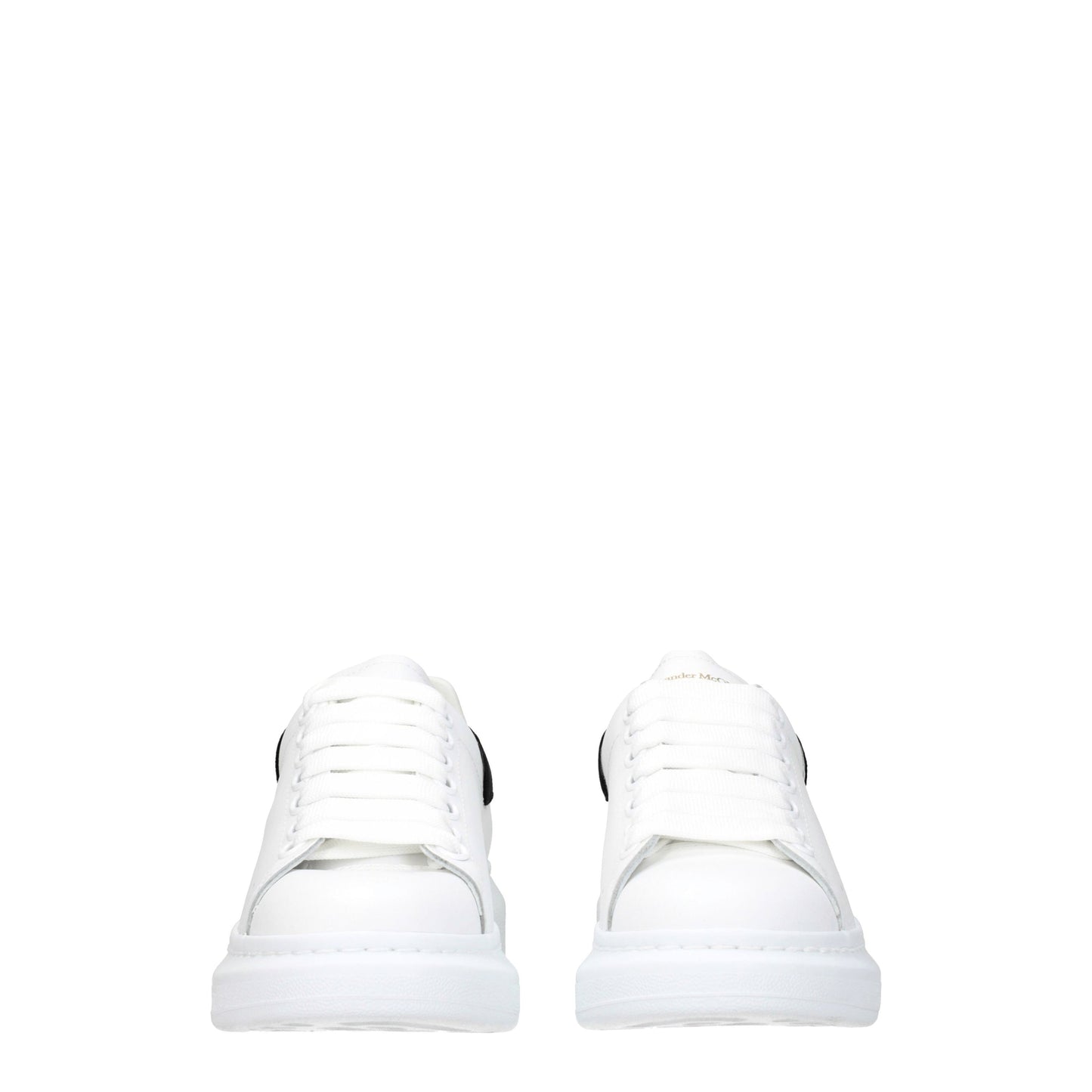 Alexander McQueen Women's Sneakers in Leather White/Black