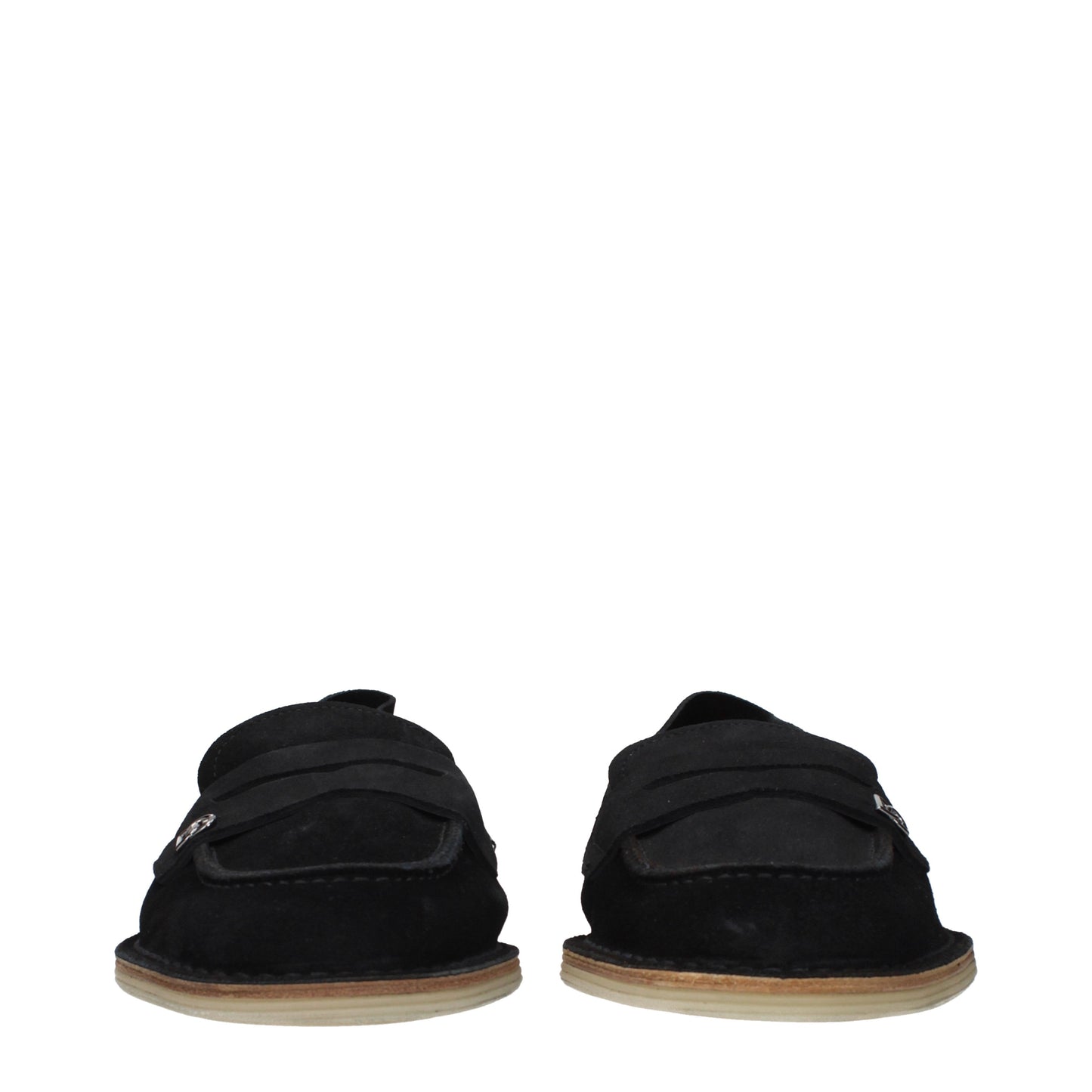 Dolce&Gabbana Loafers Men Suede Black