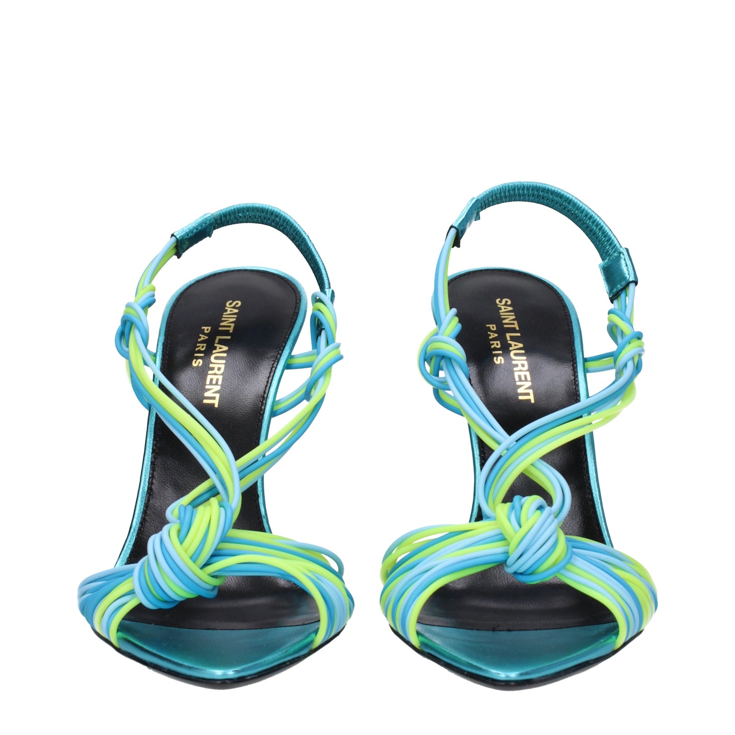 Saint Laurent Women's Sandals in Rubber Blue/Cerulean