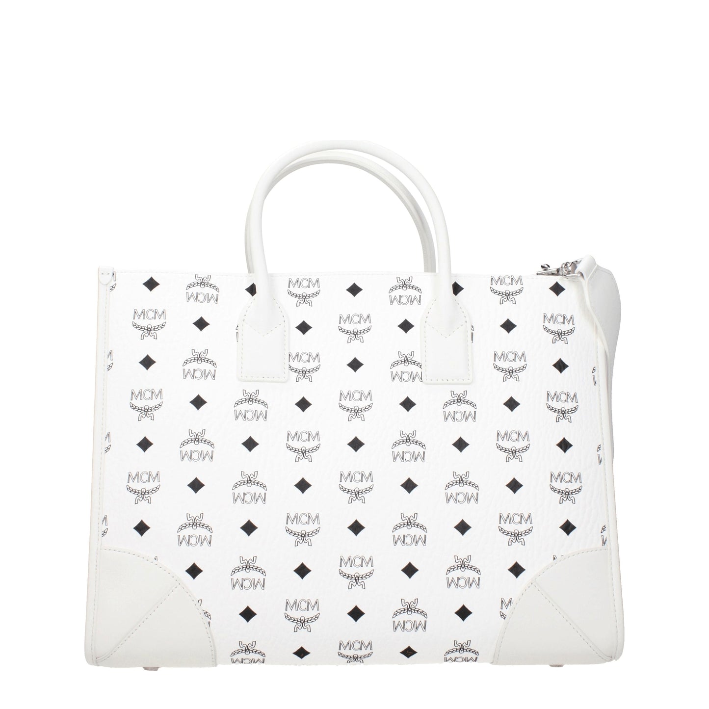 MCM Handbags Women Leather White/Optic White