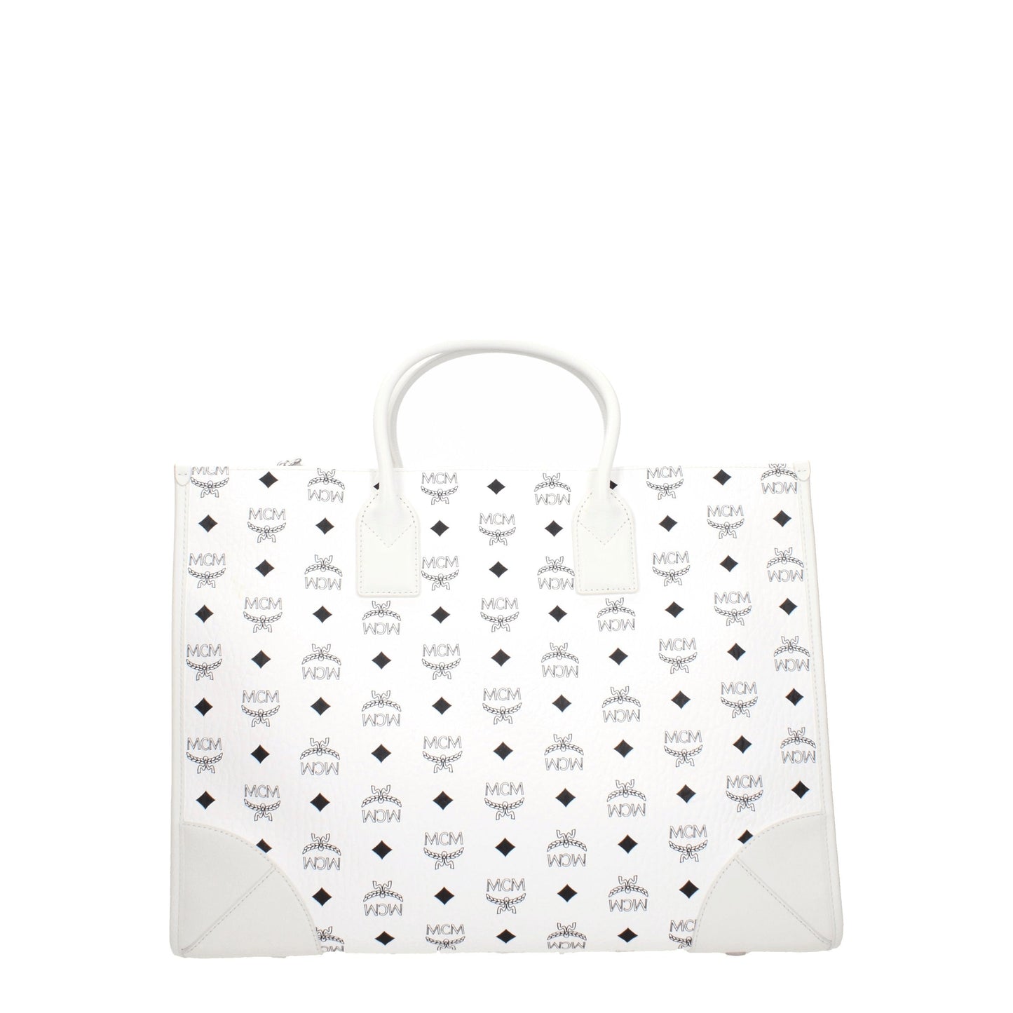 MCM Handbags Women Leather White/Optic White