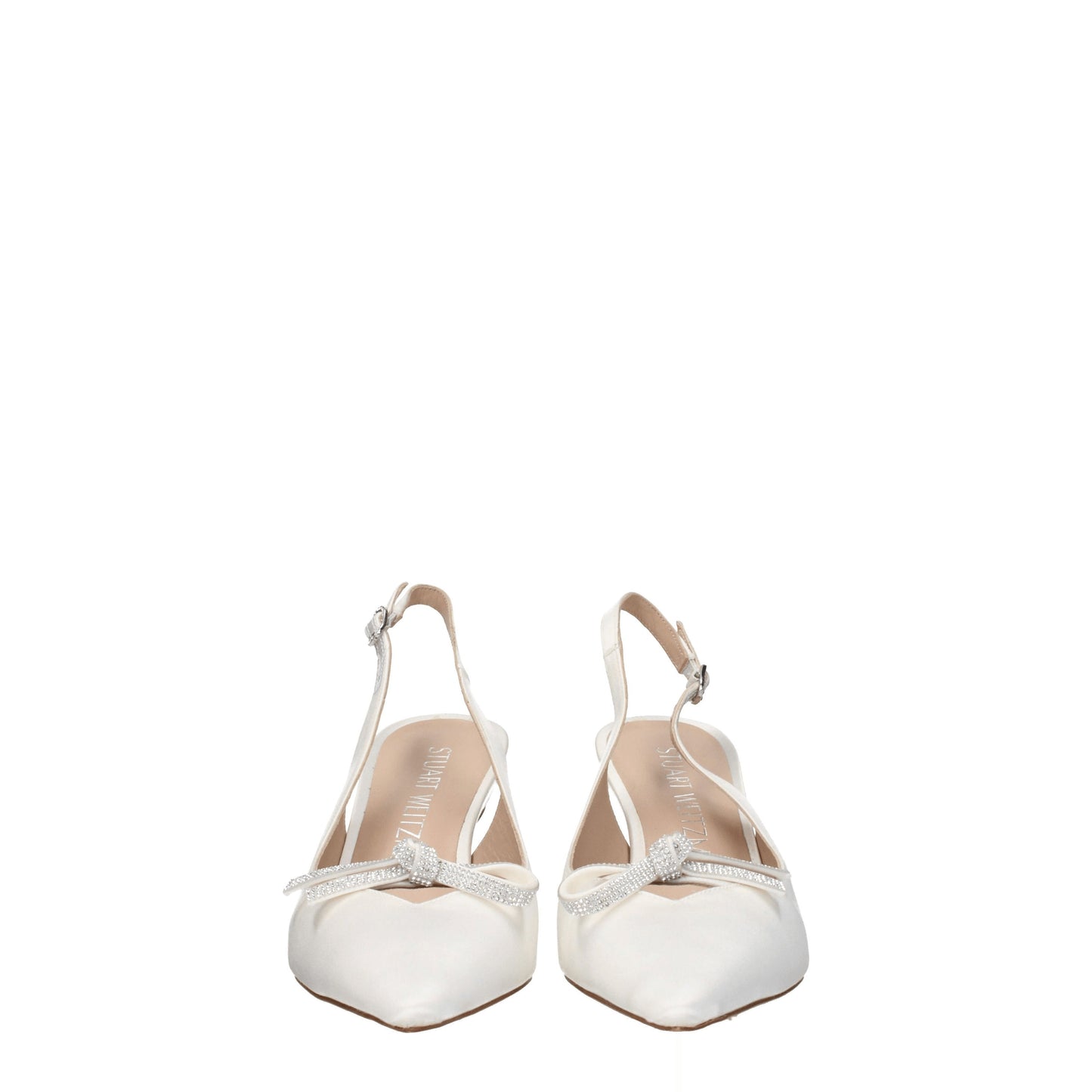 Stuart Weitzman Women's Sandals in Satin White