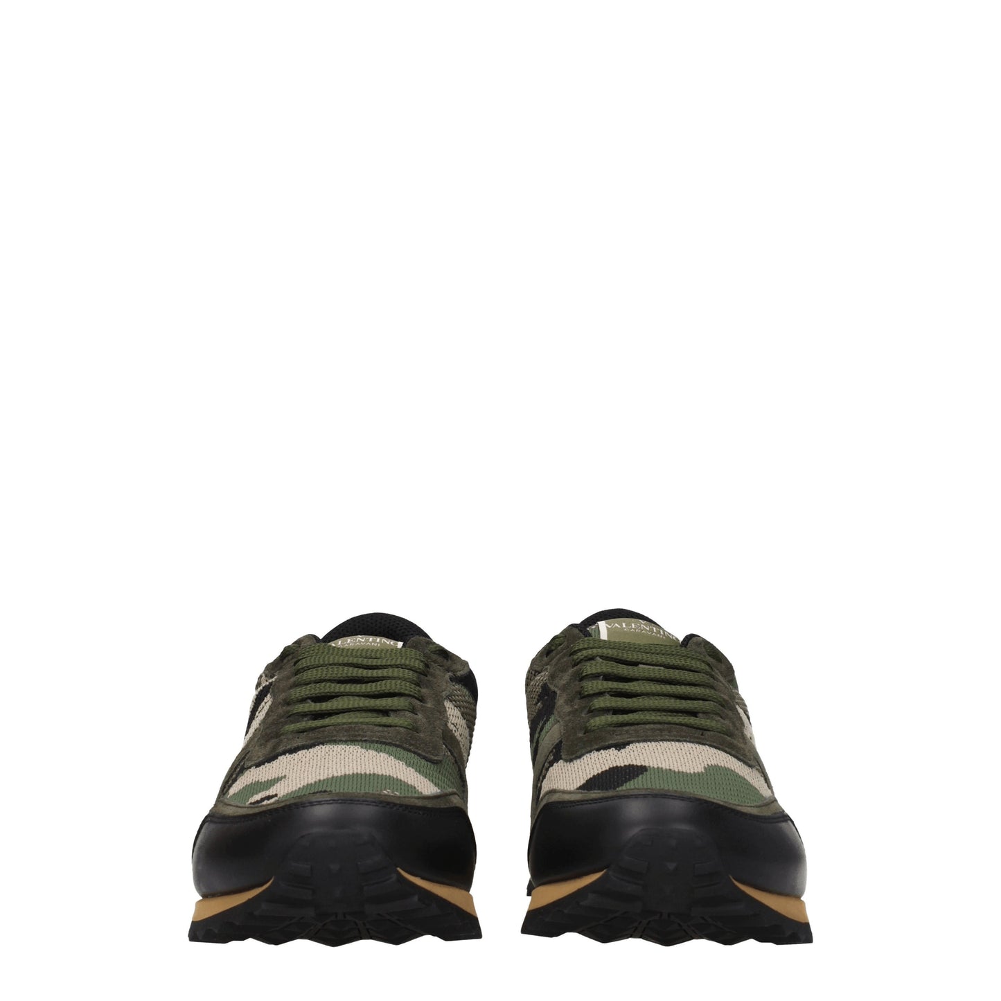 Valentino Garavani Men's Sneakers in Fabric  Green/Military Green