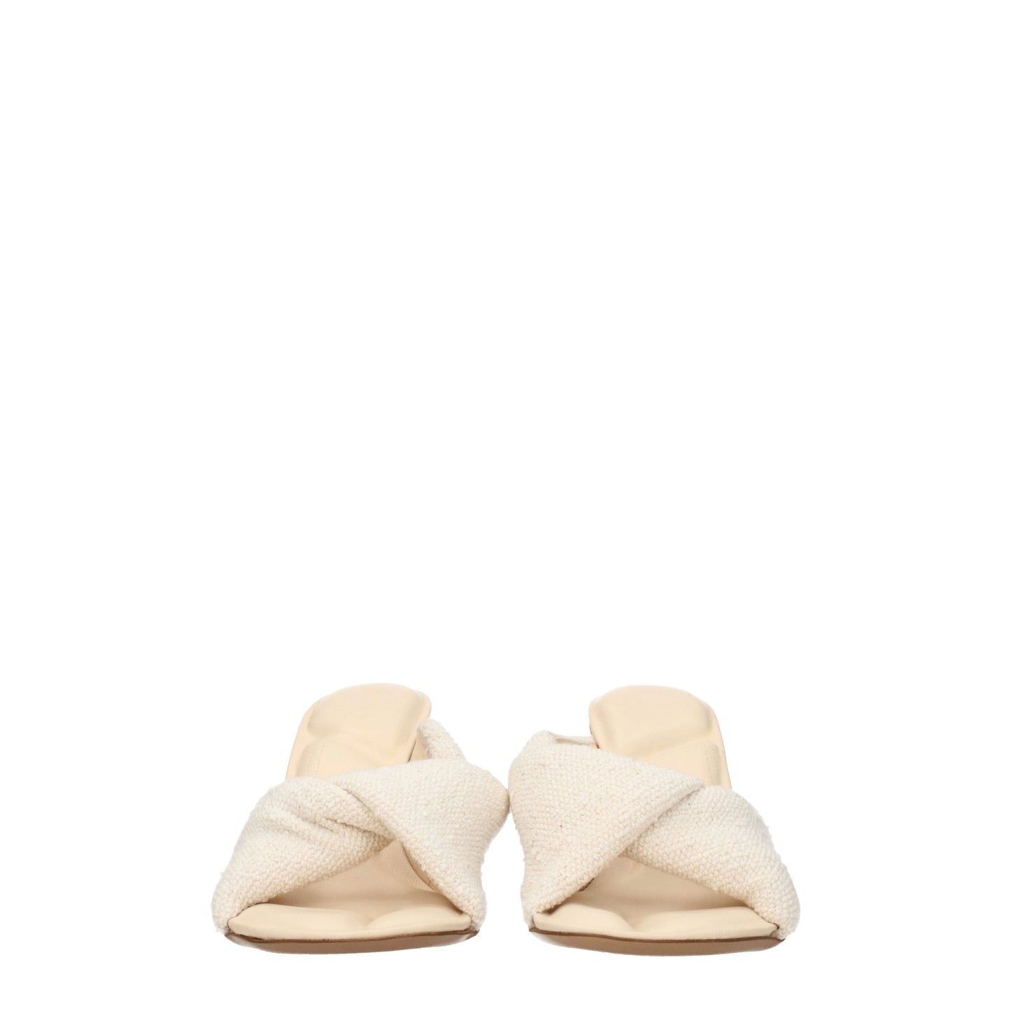 Jacquemus Women's Sandals in Fabric  Beige/Off White