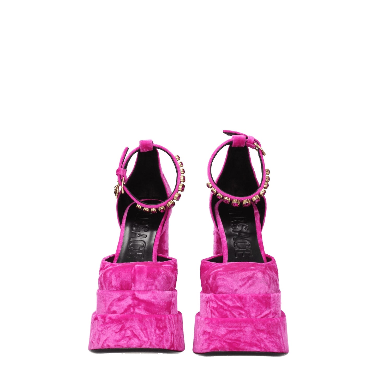 Versace Women's Sandals in Velvet Fuchsia