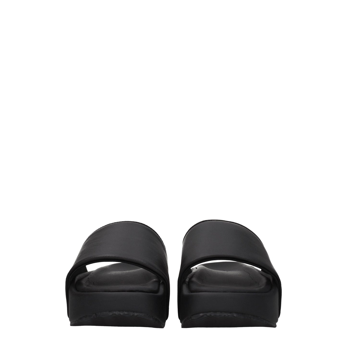 Y3 Yamamoto Women's Sandals & Slippers in Leather Black