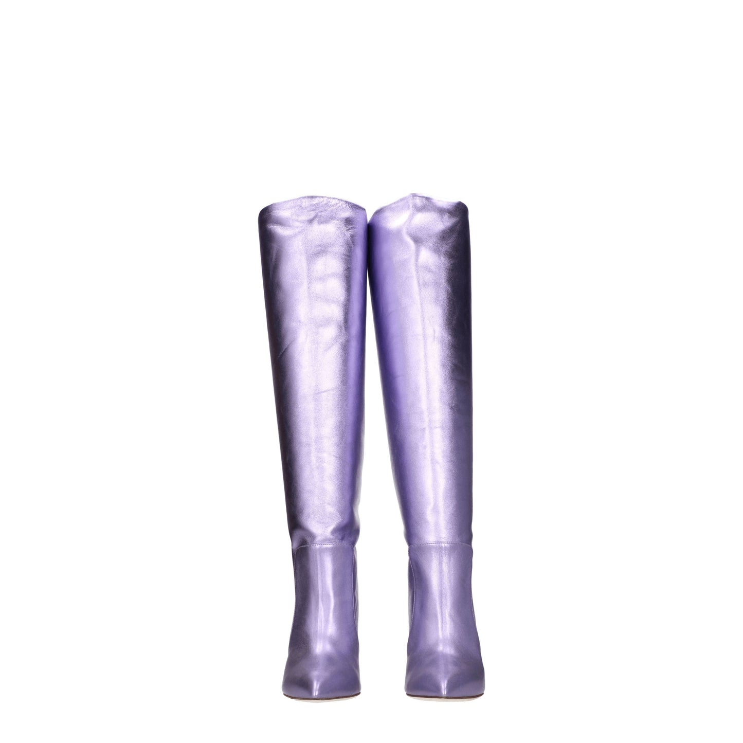 Paris Texas Women's Boots in Leather Violet/Iris