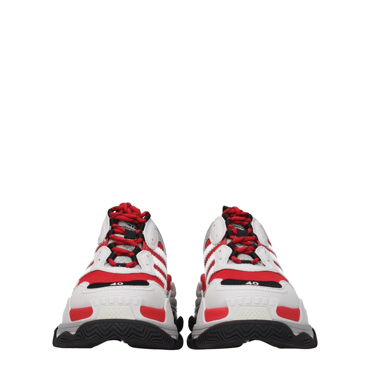 Balenciaga Men's Sneakers in Fabric  Gray/Red