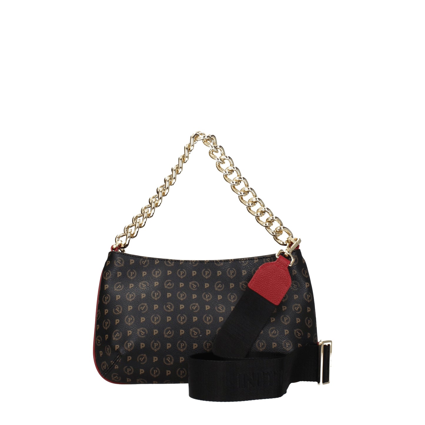 Pollini Handbags Women PVC Black/Red