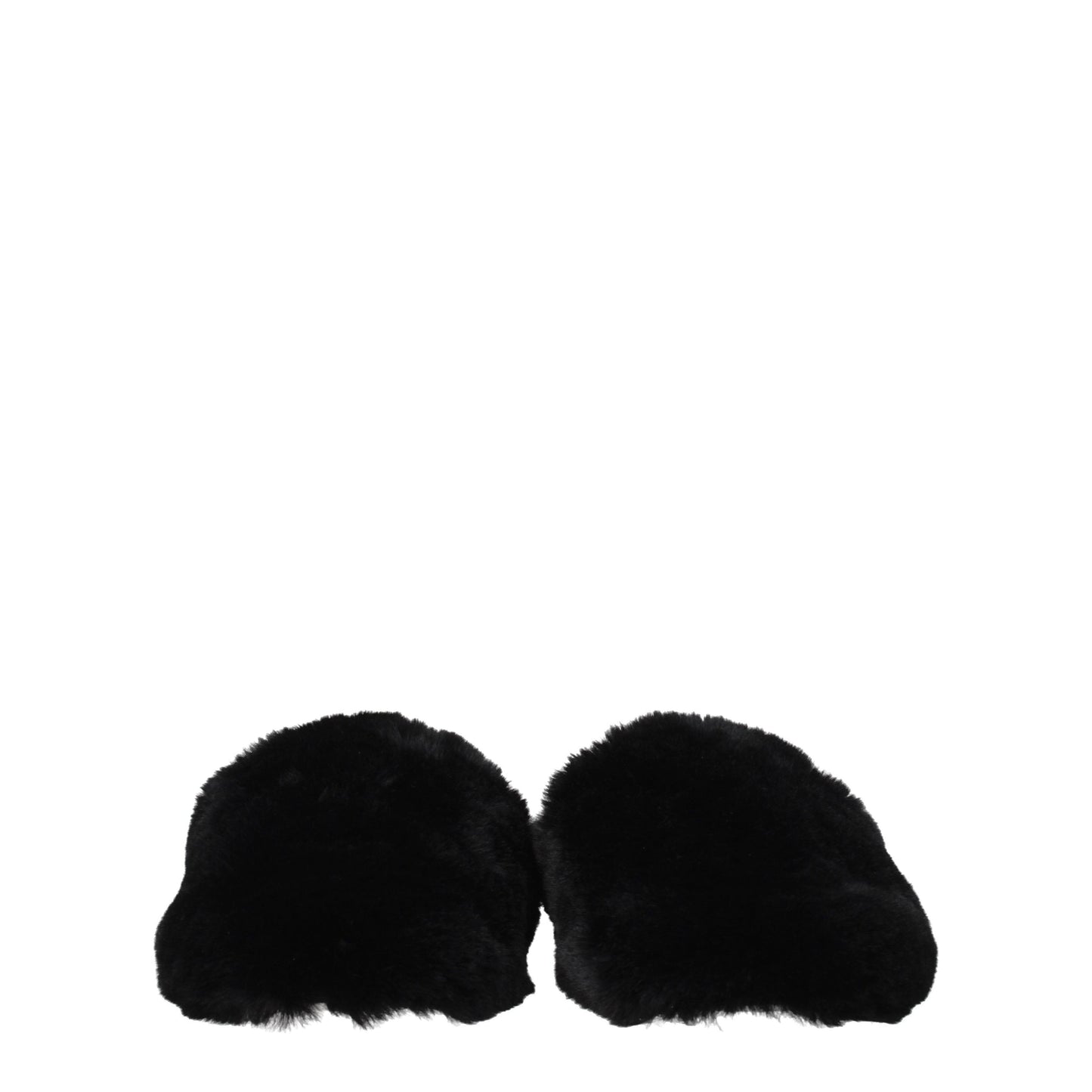 Balenciaga Women's Sandals & Slippers in Fur  Black