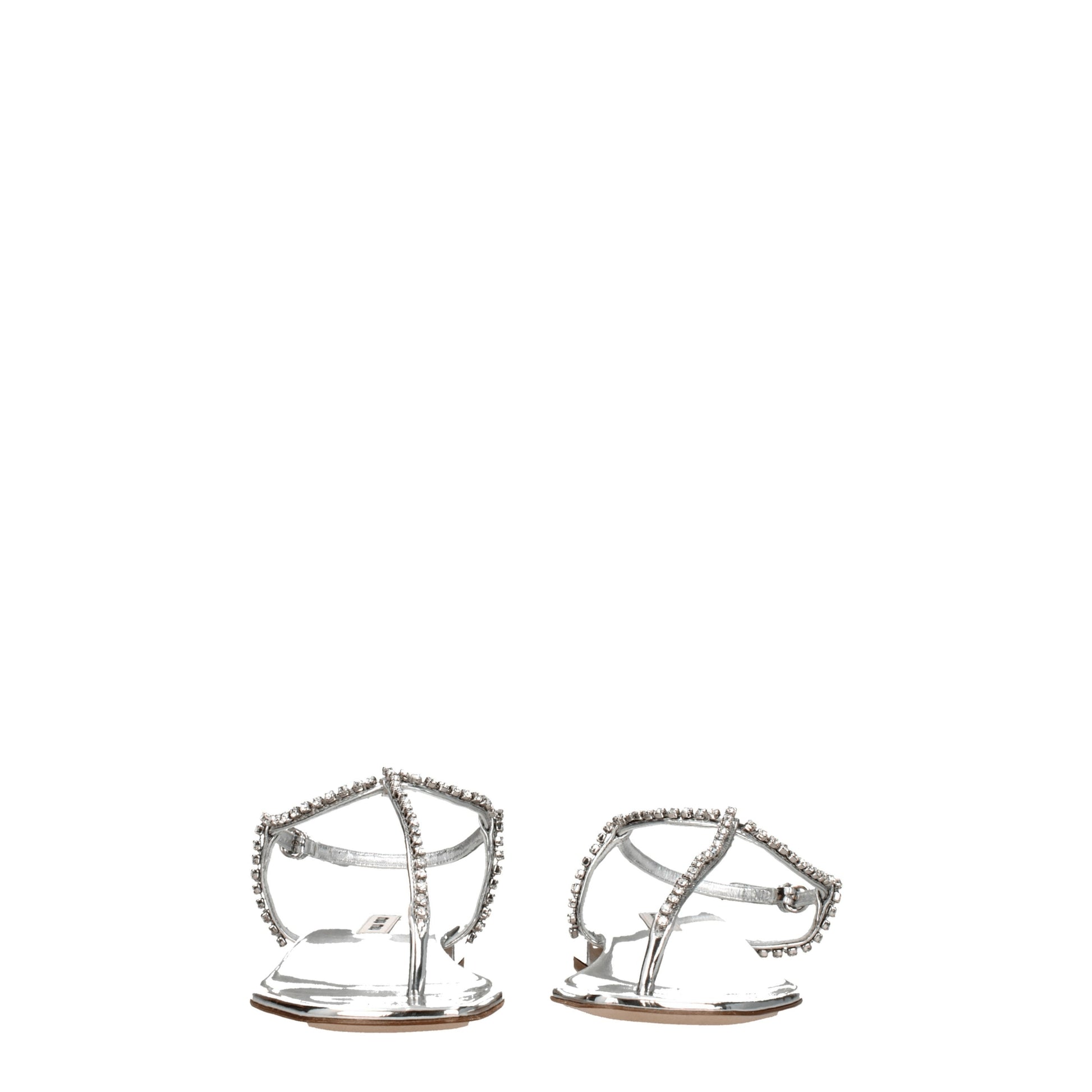 Miu Miu Women's Flip Flops Leather