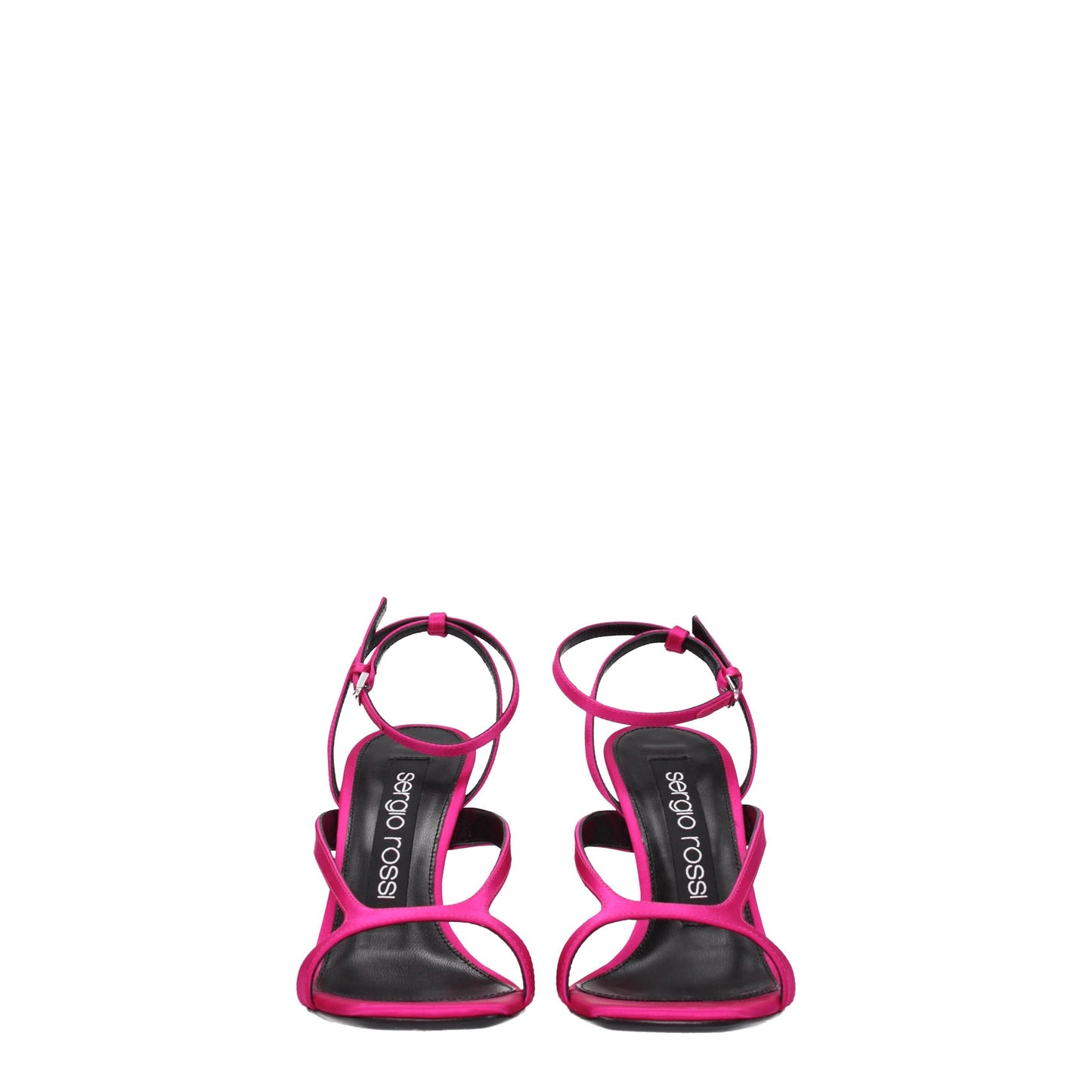 Sergio Rossi Women's Sandals in Satin Fuchsia/Magenta